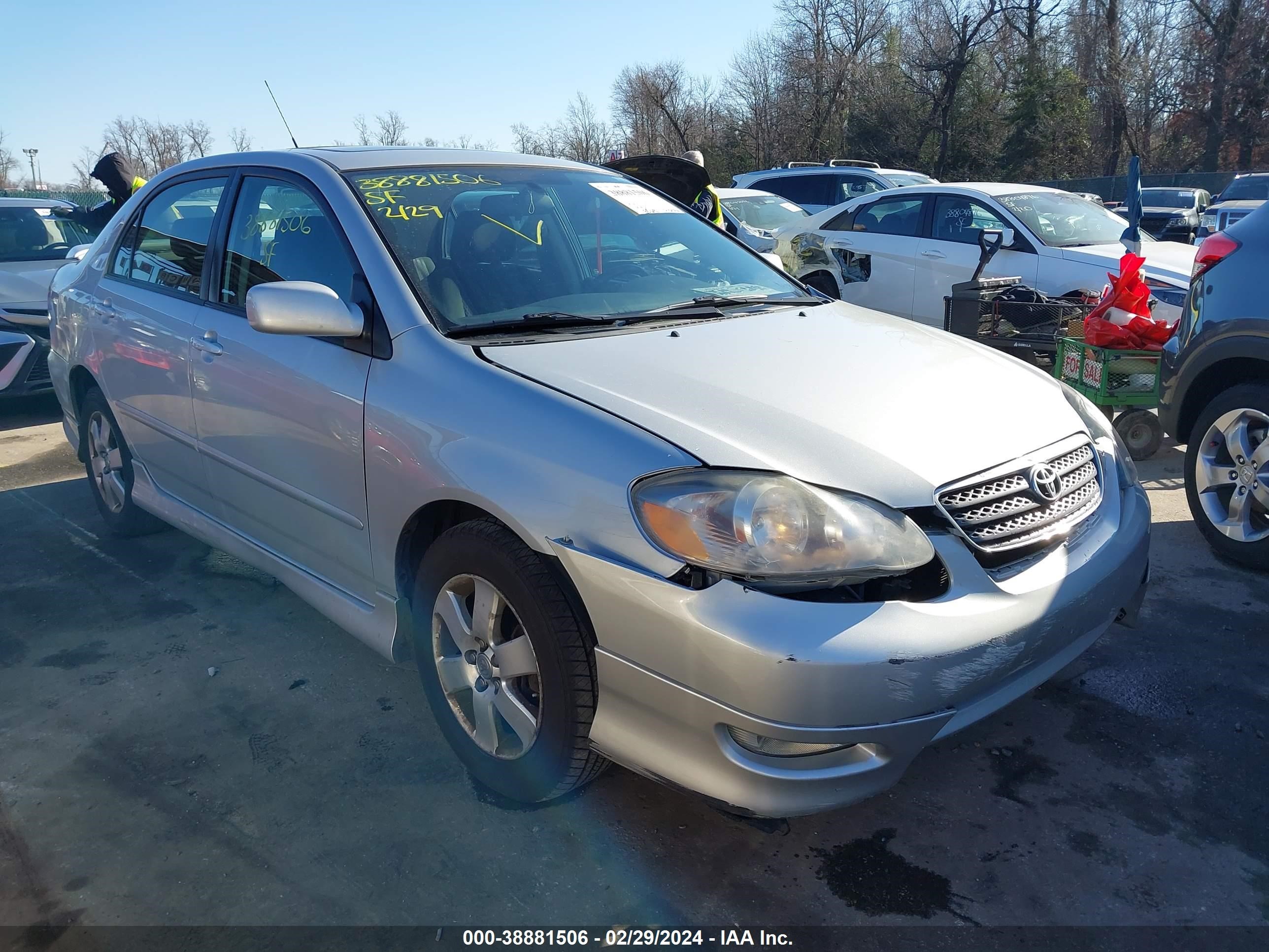 TOYOTA COROLLA 2008 2t1br32e68c883287