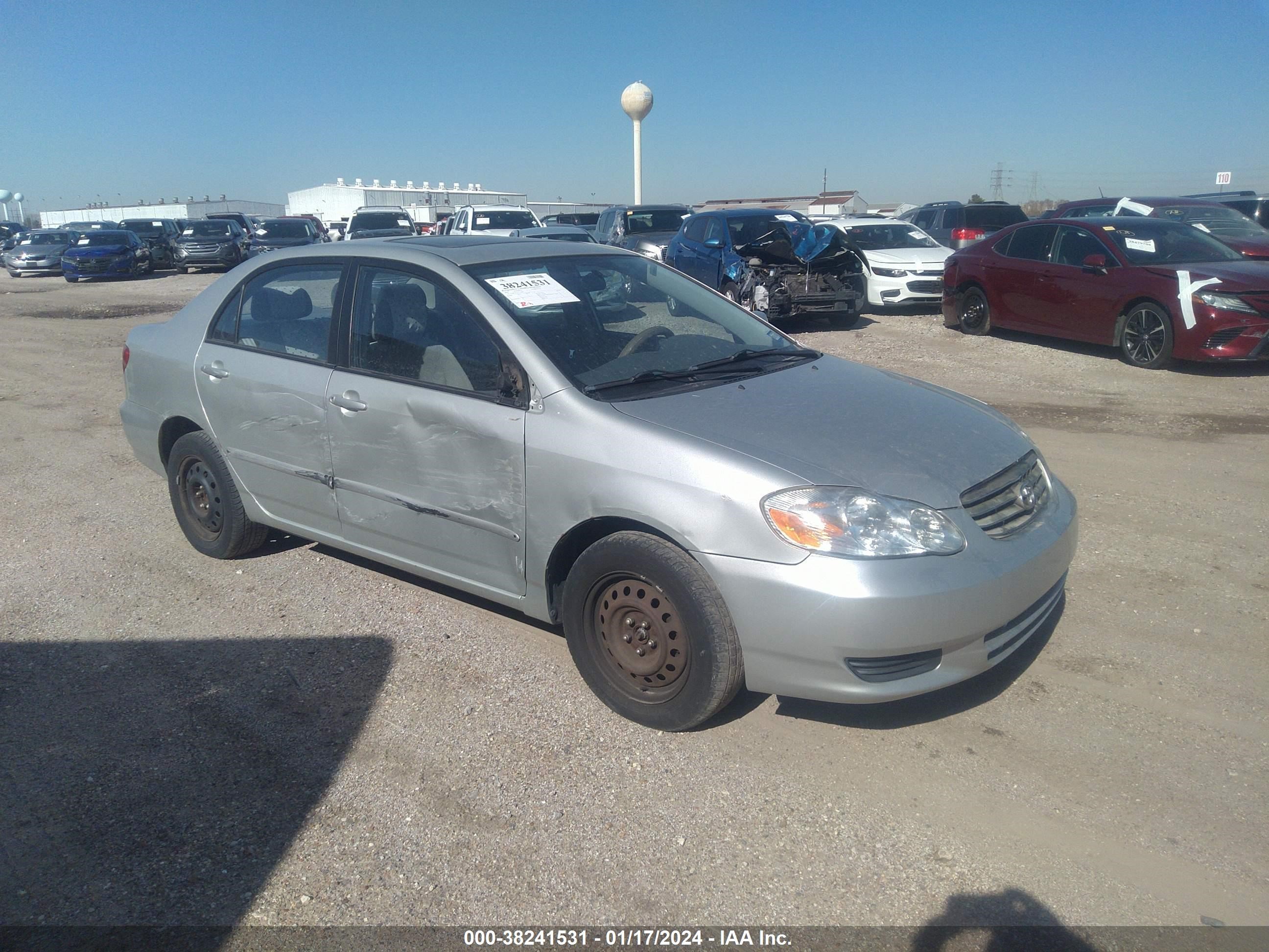 TOYOTA COROLLA 2003 2t1br32e73c123362