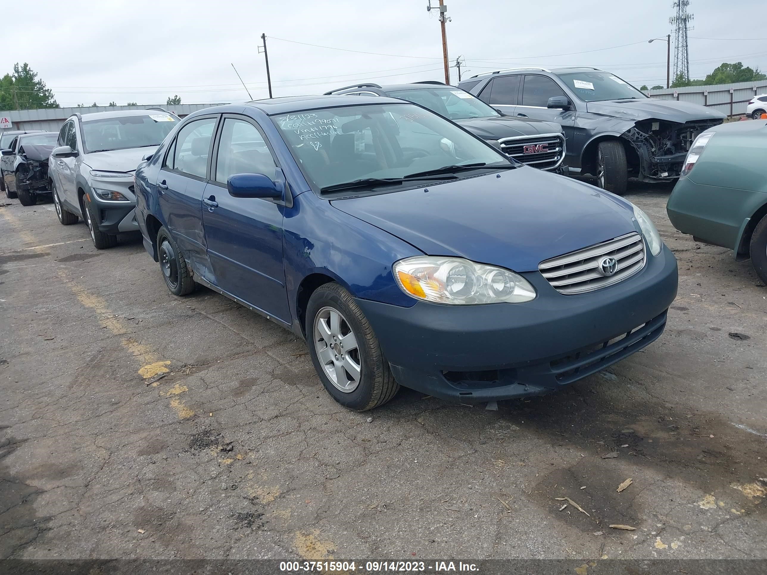 TOYOTA COROLLA 2004 2t1br32e74c211796