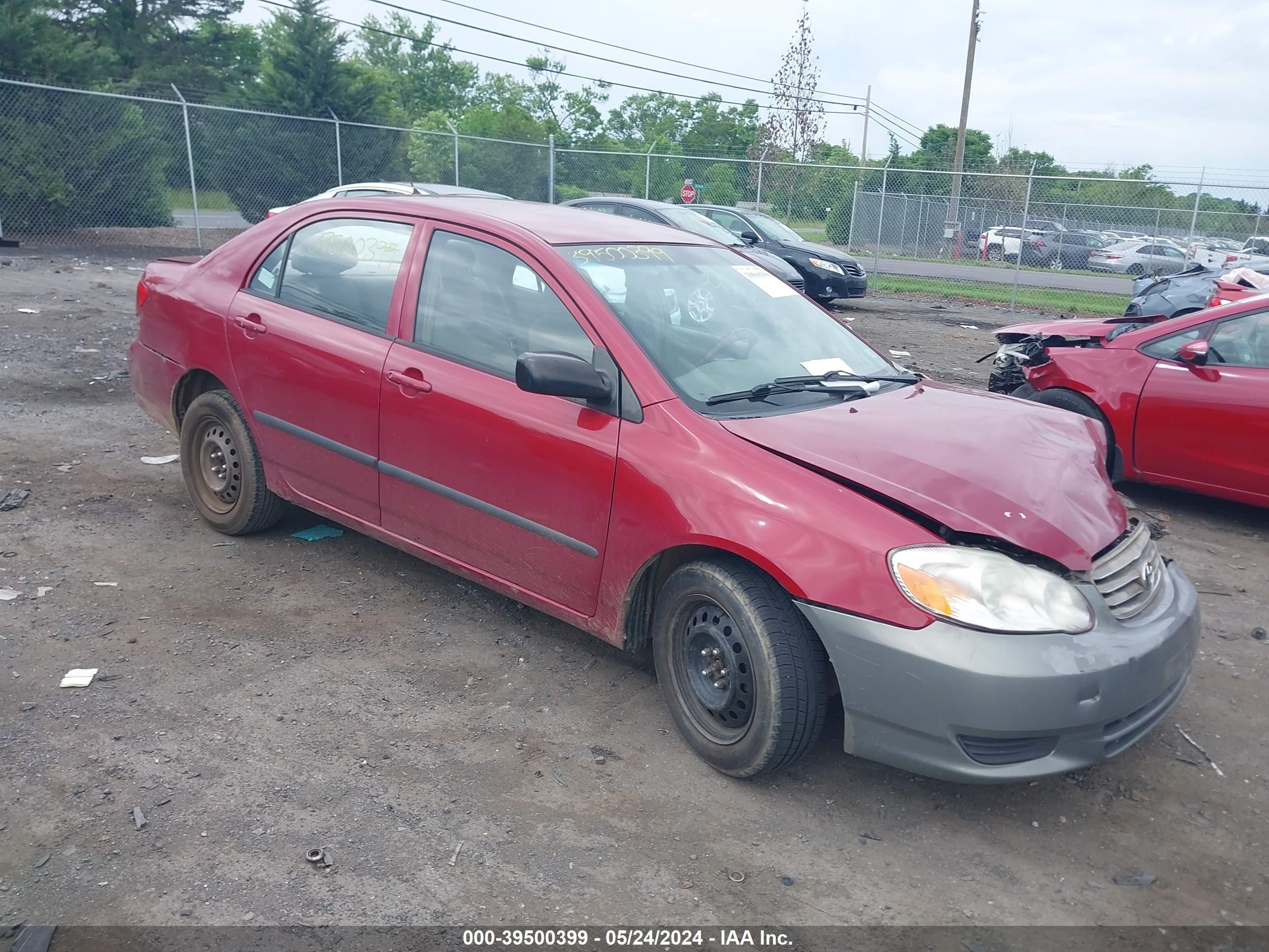 TOYOTA COROLLA 2004 2t1br32e74c280780