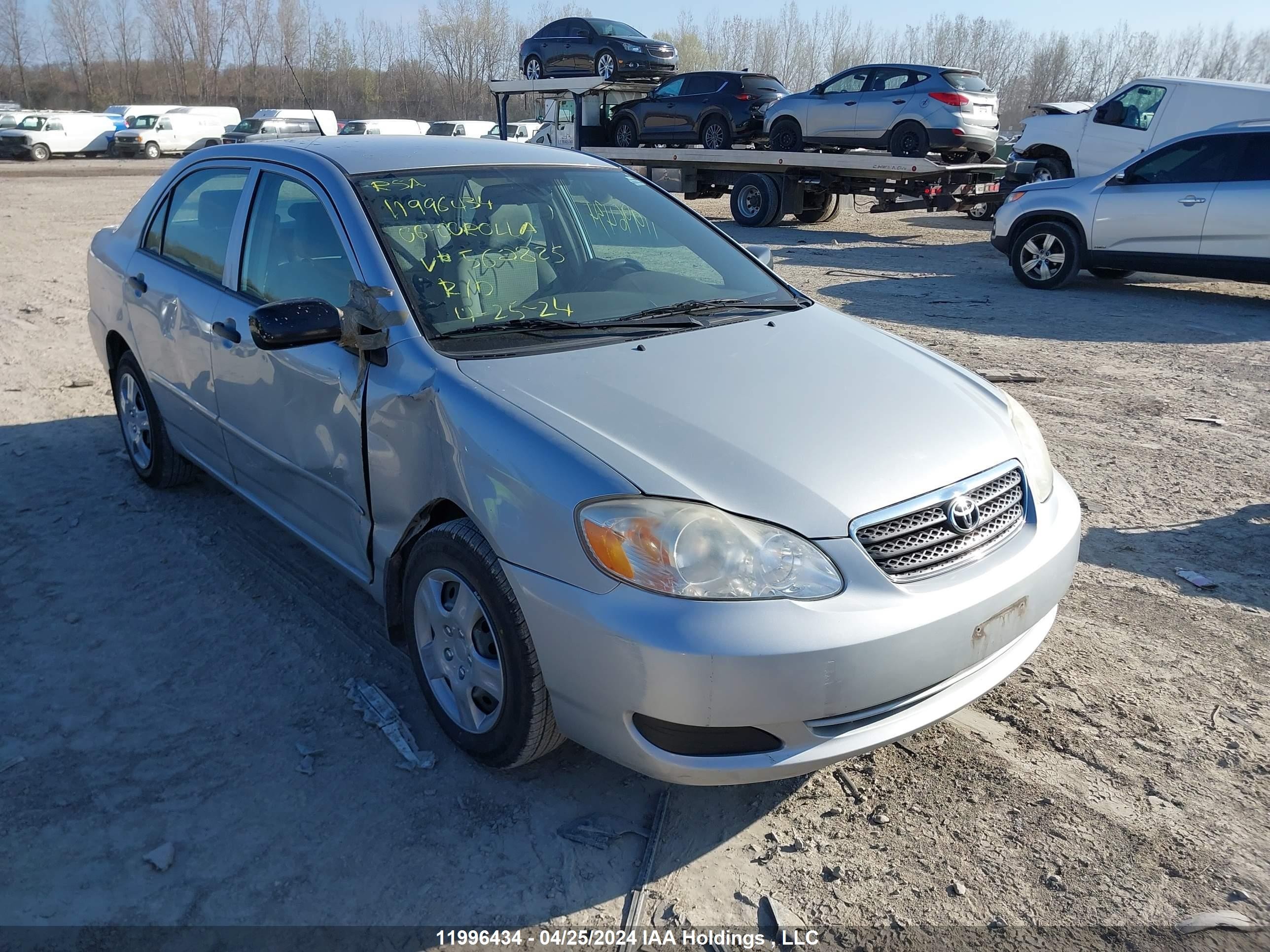 TOYOTA COROLLA 2006 2t1br32e76c562825