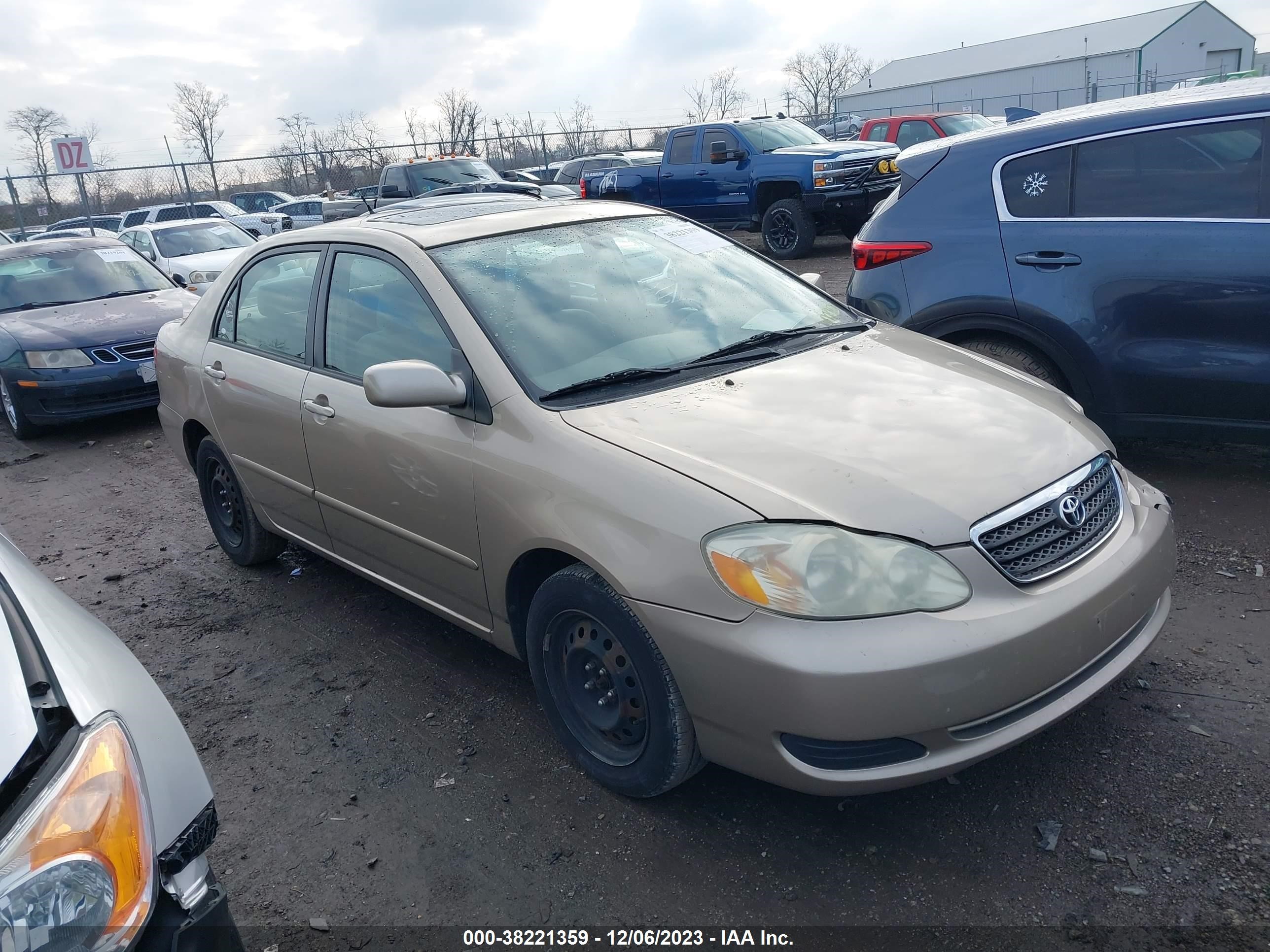 TOYOTA COROLLA 2006 2t1br32e76c604166