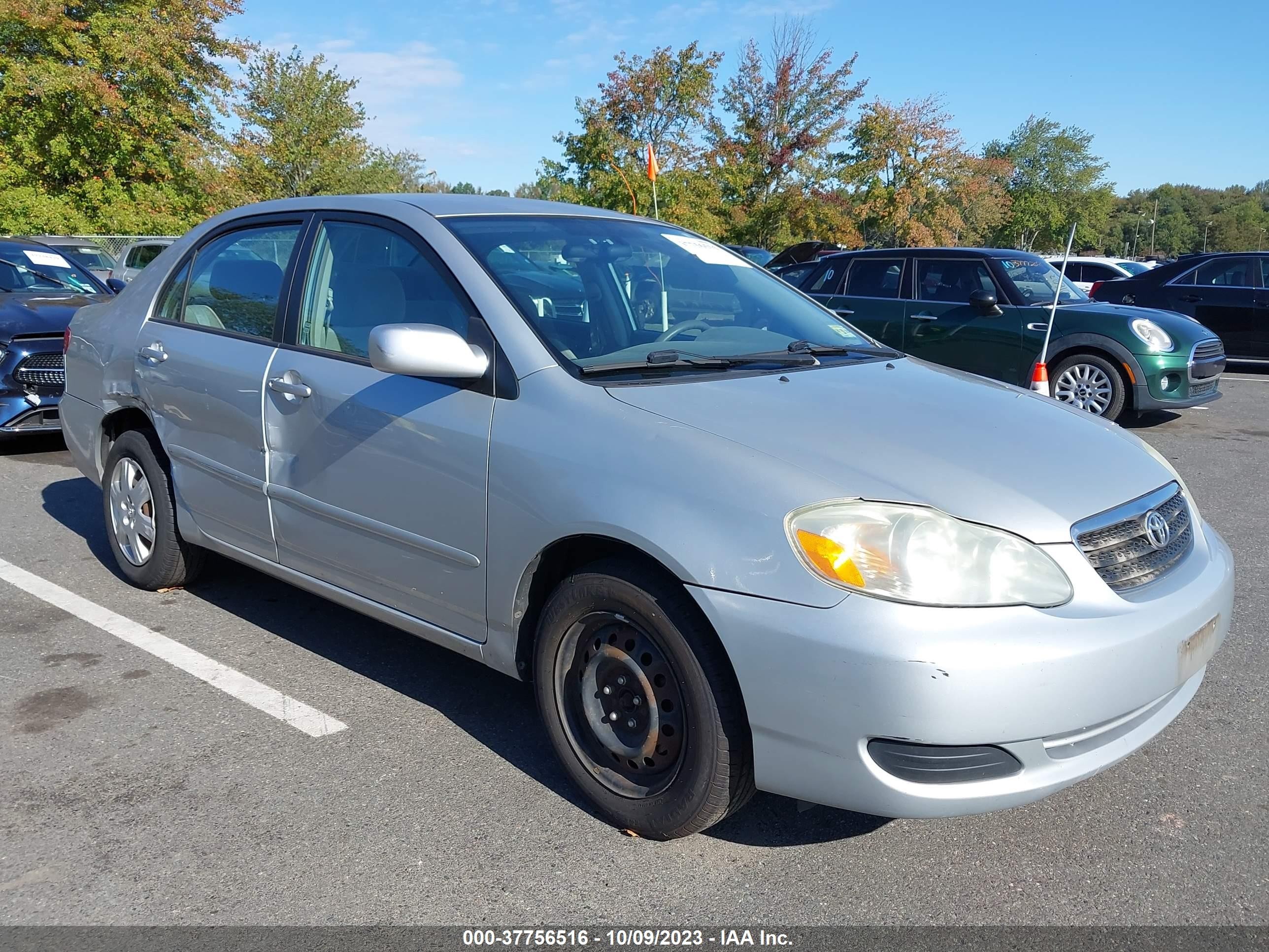 TOYOTA COROLLA 2006 2t1br32e76c670104