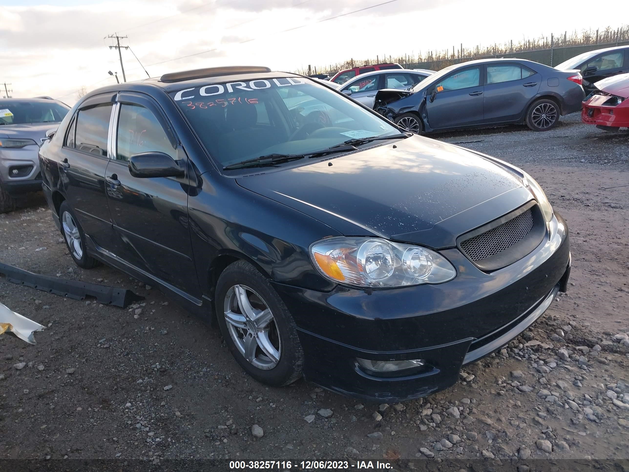 TOYOTA COROLLA 2006 2t1br32e76c678638