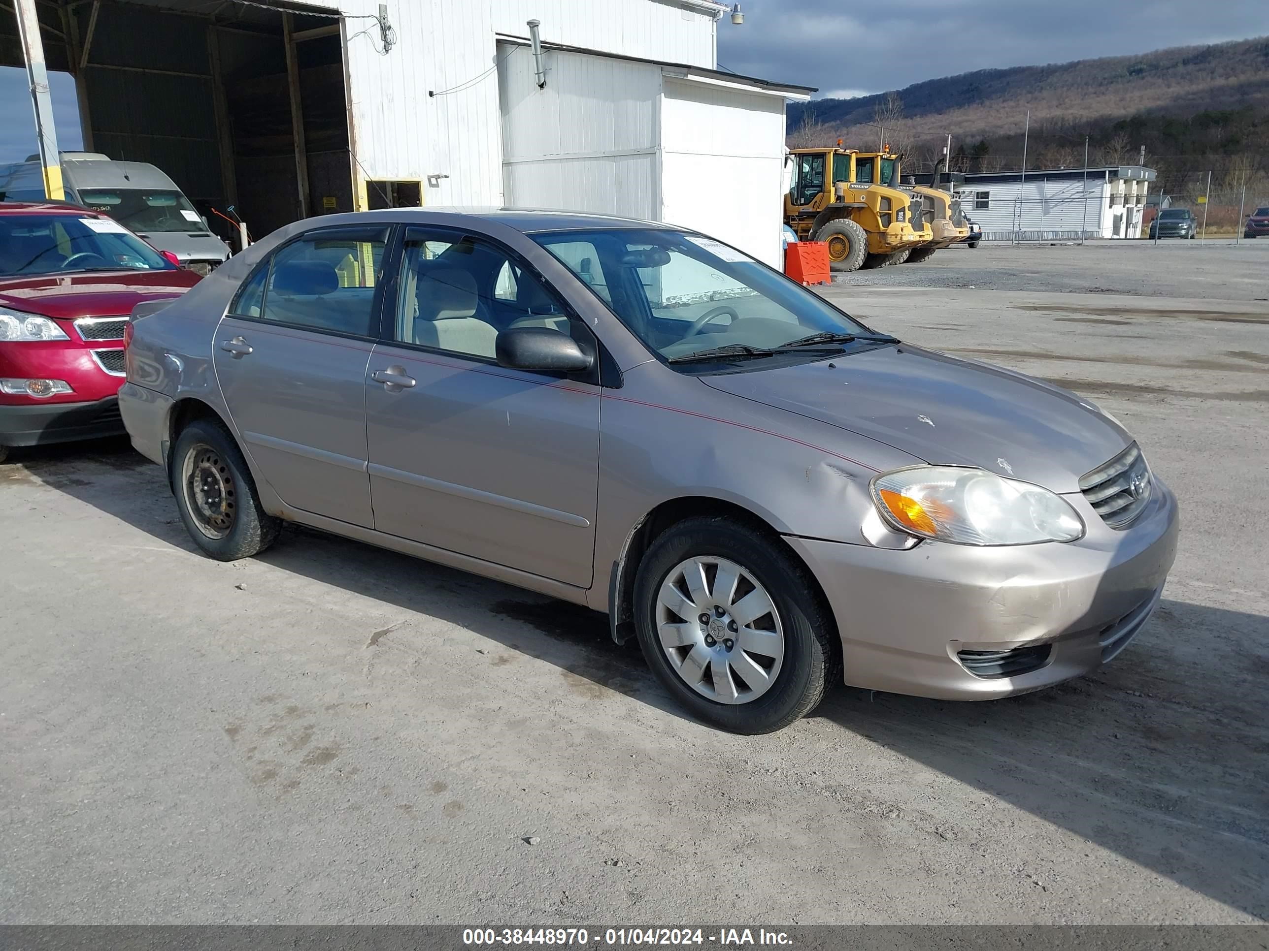 TOYOTA COROLLA 2003 2t1br32e83c161960