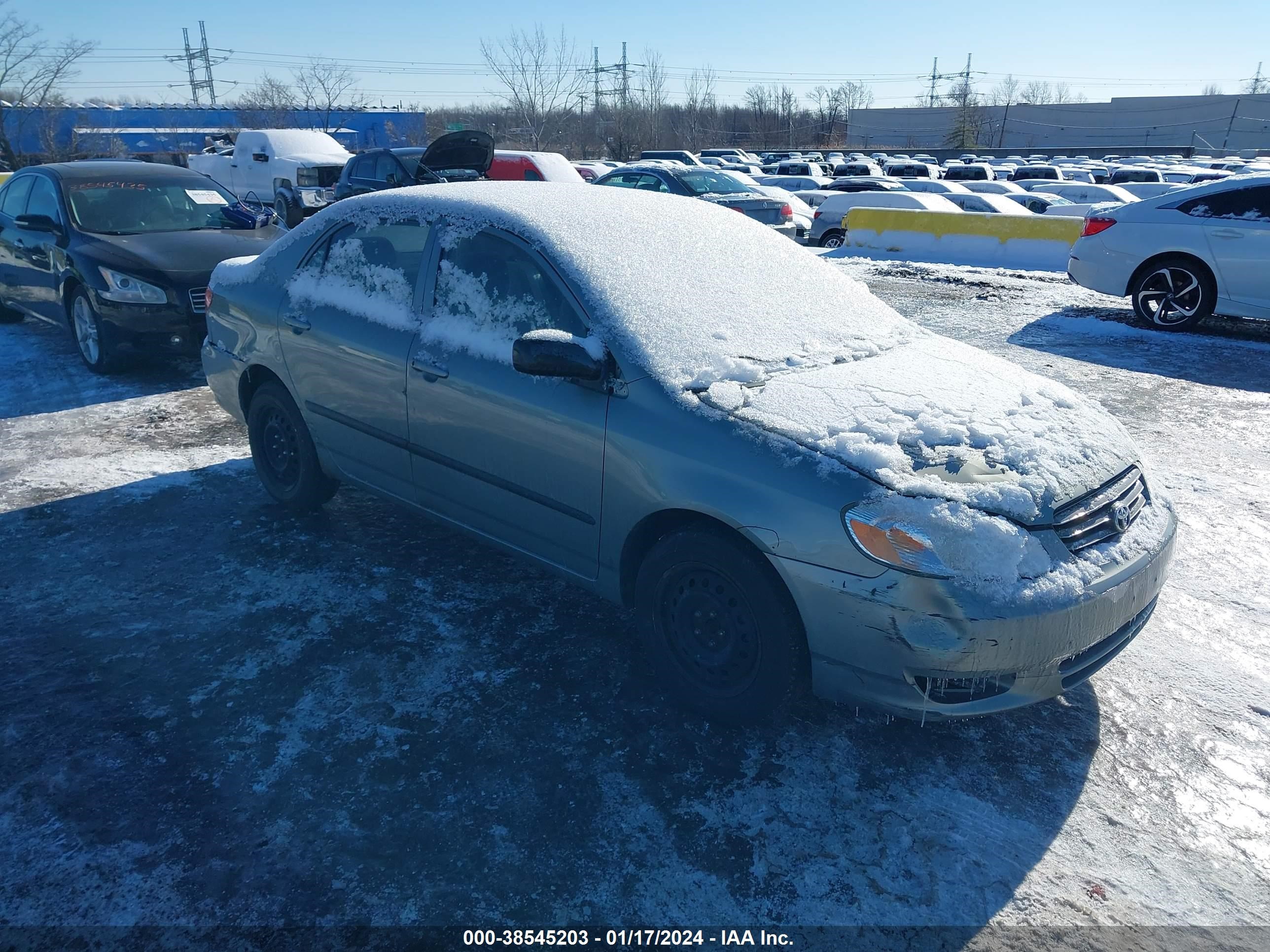 TOYOTA COROLLA 2004 2t1br32e84c273028