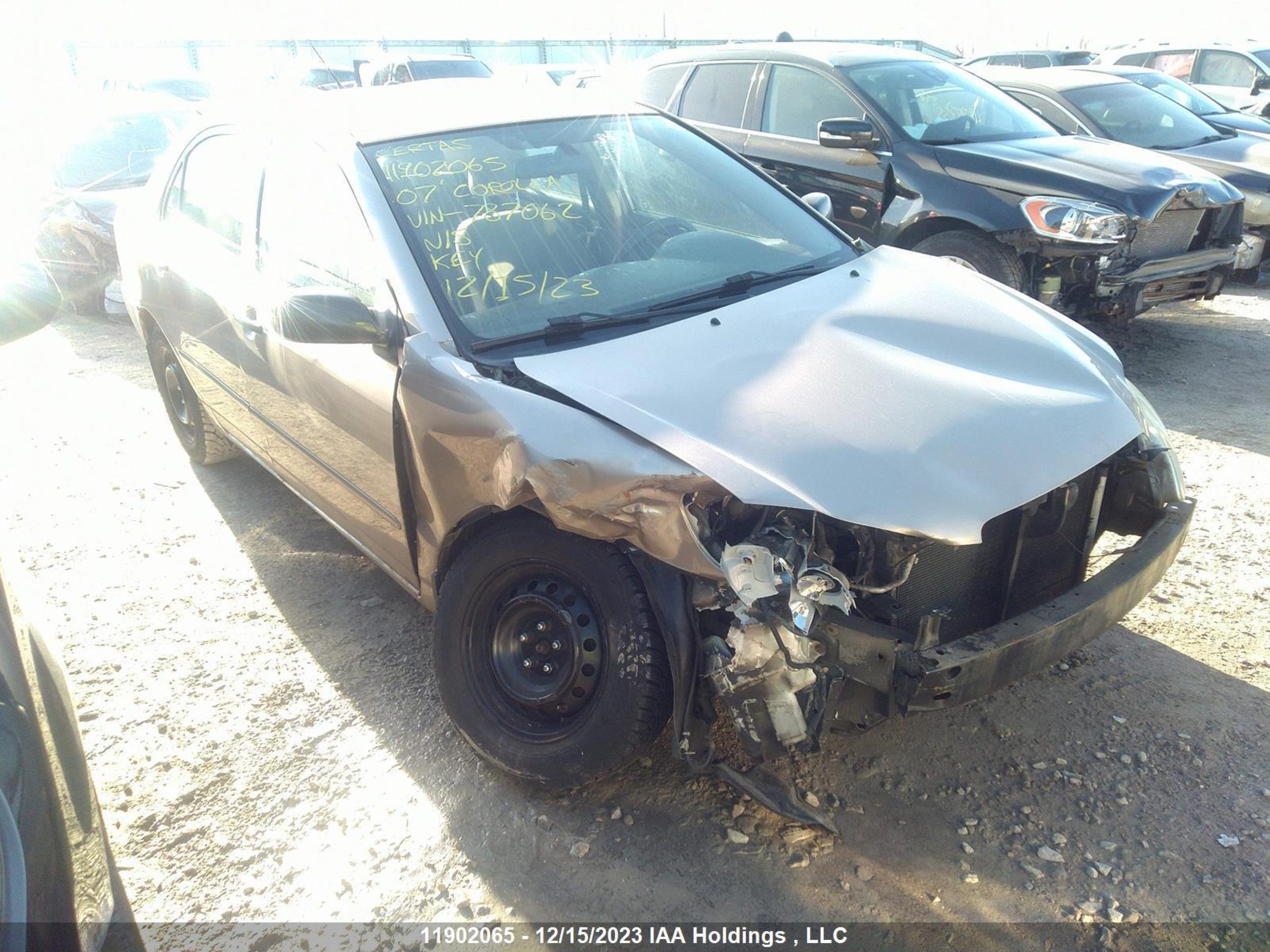 TOYOTA COROLLA 2007 2t1br32e87c787062