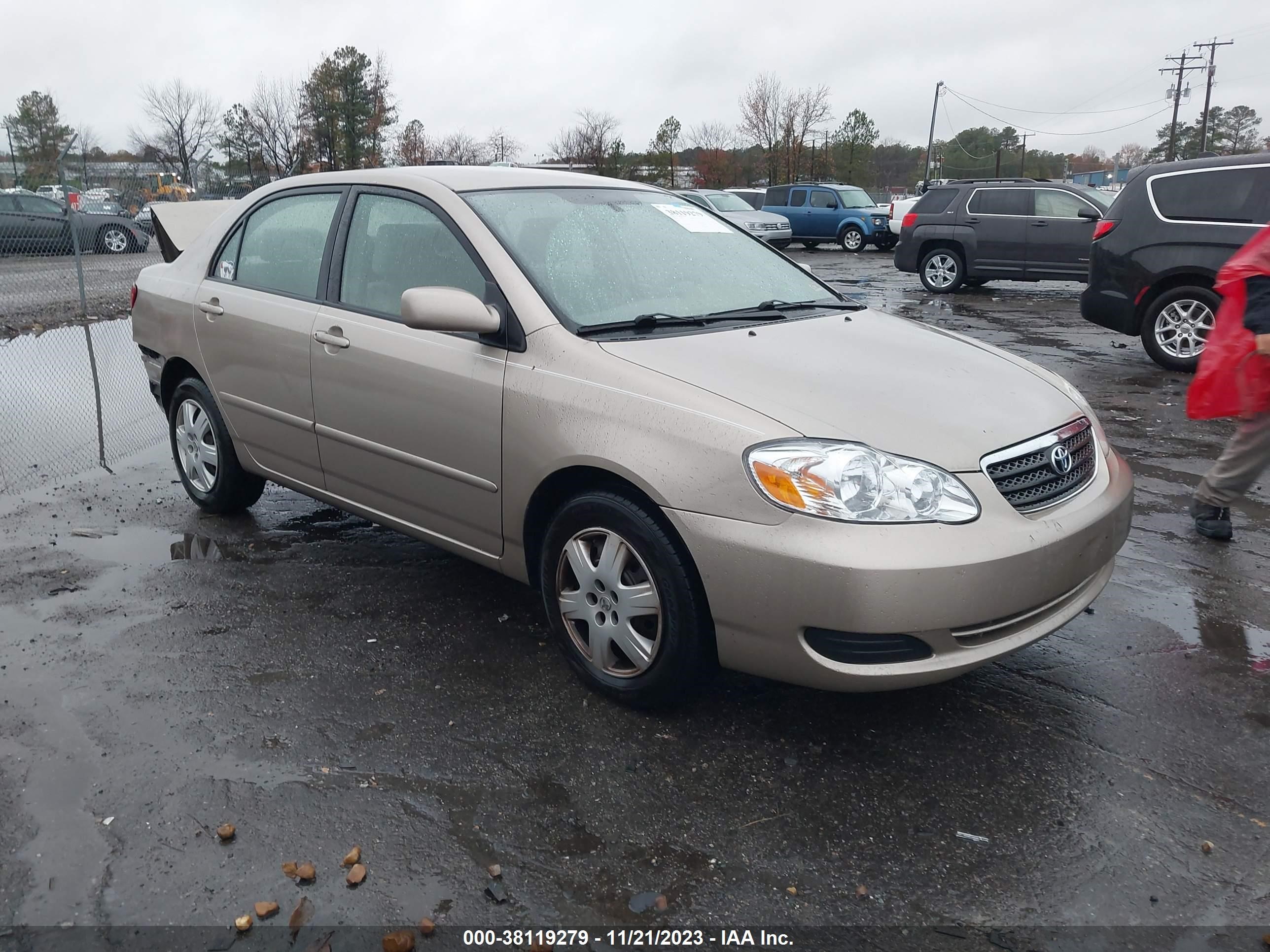 TOYOTA COROLLA 2008 2t1br32e88c867205