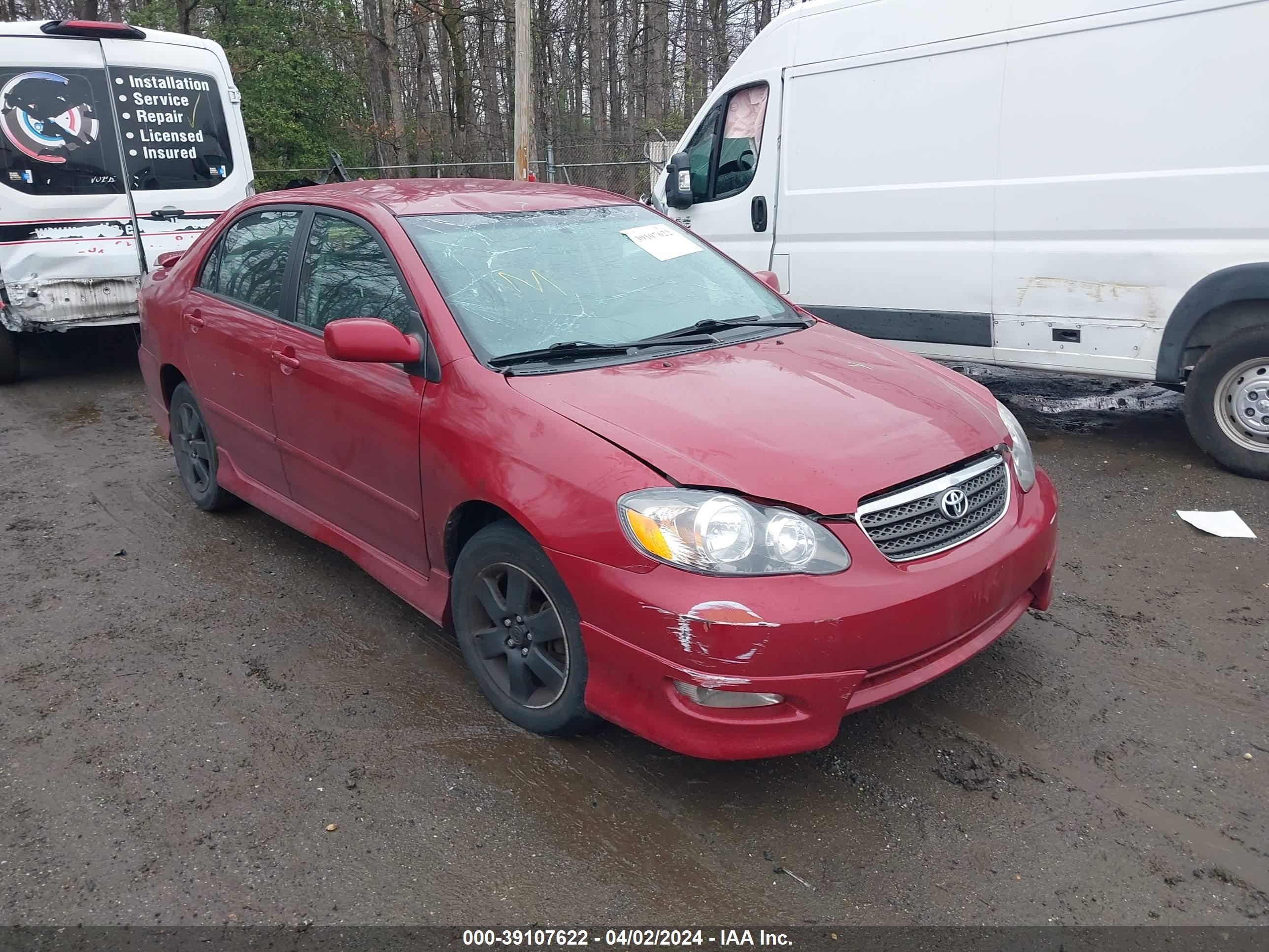 TOYOTA COROLLA 2008 2t1br32e88c875532