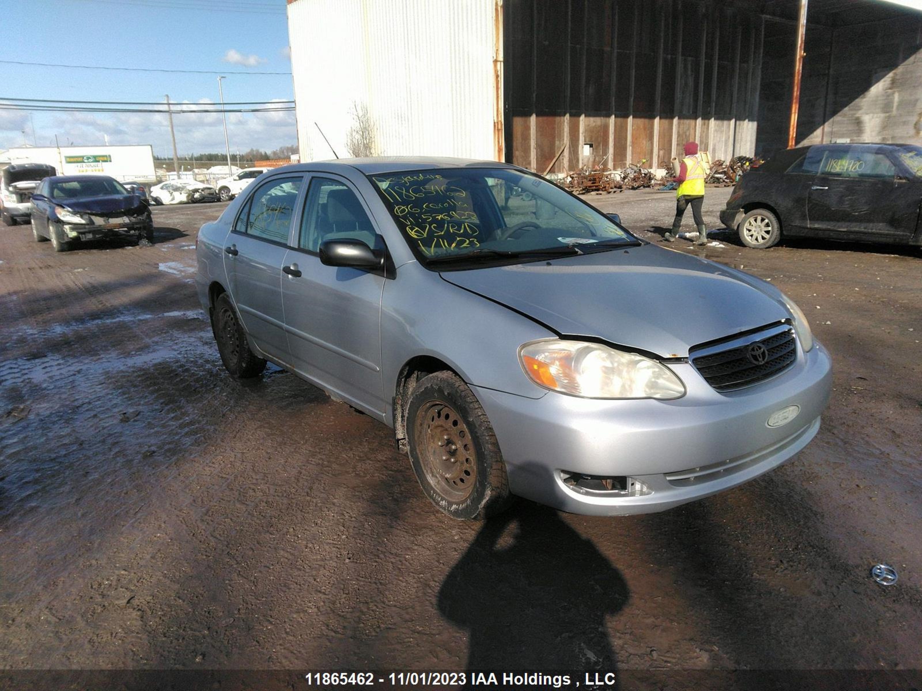 TOYOTA COROLLA 2006 2t1br32e96c576922