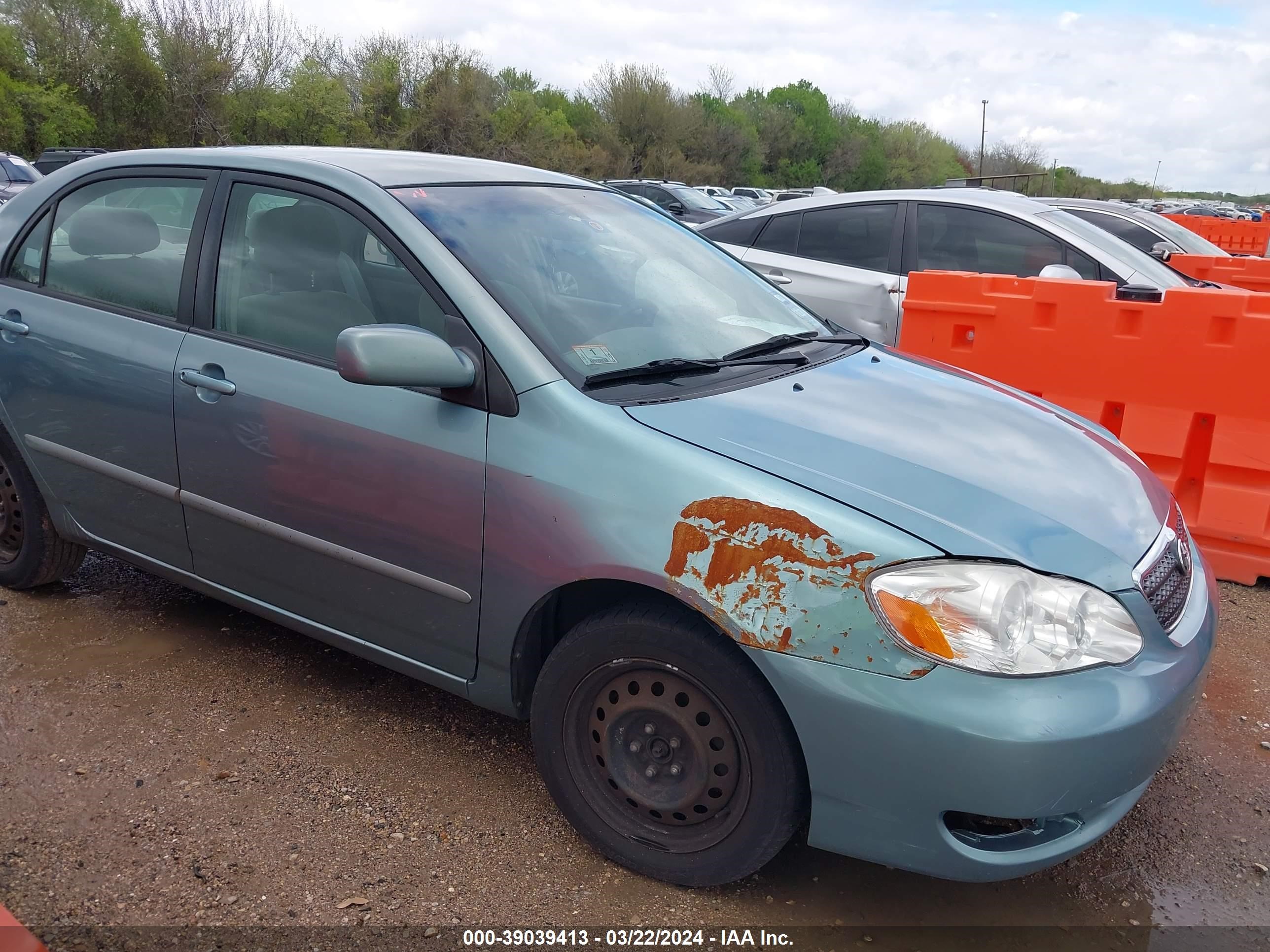 TOYOTA COROLLA 2007 2t1br32e97c722852