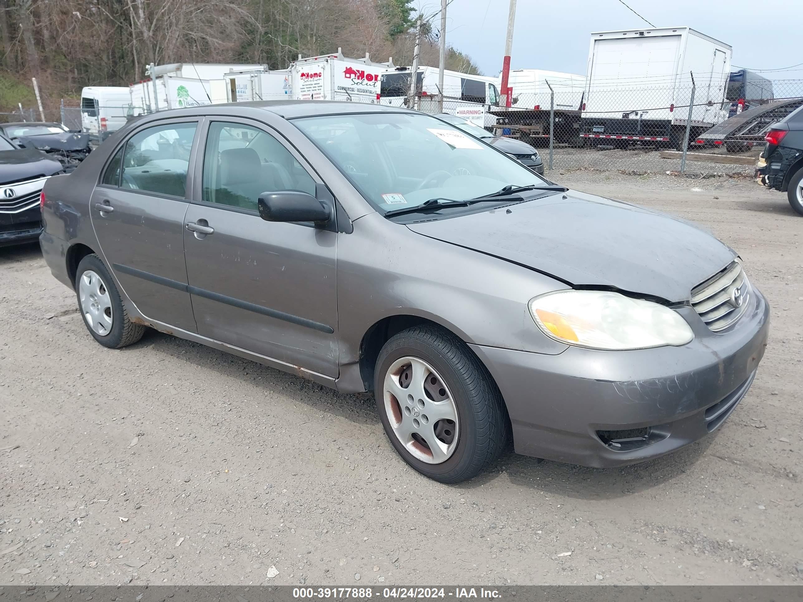 TOYOTA COROLLA 2003 2t1br32ex3c023160