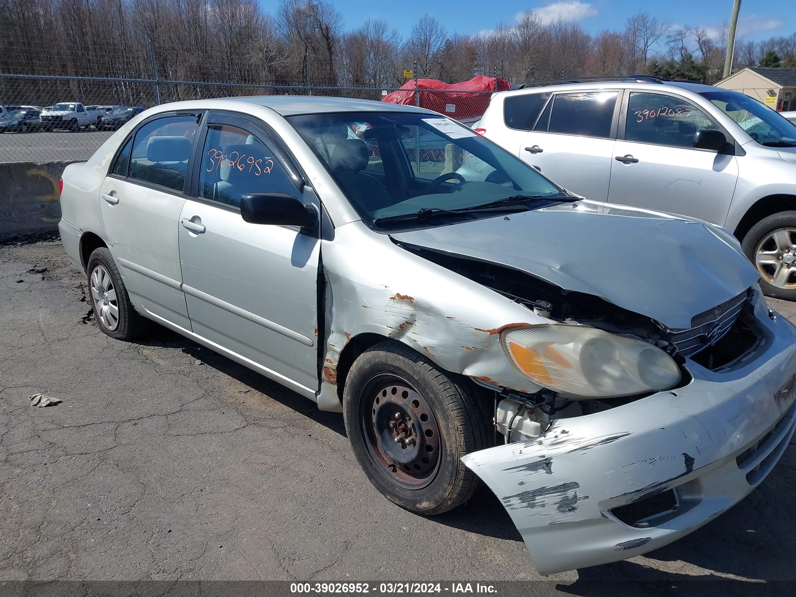 TOYOTA COROLLA 2003 2t1br32ex3c150300