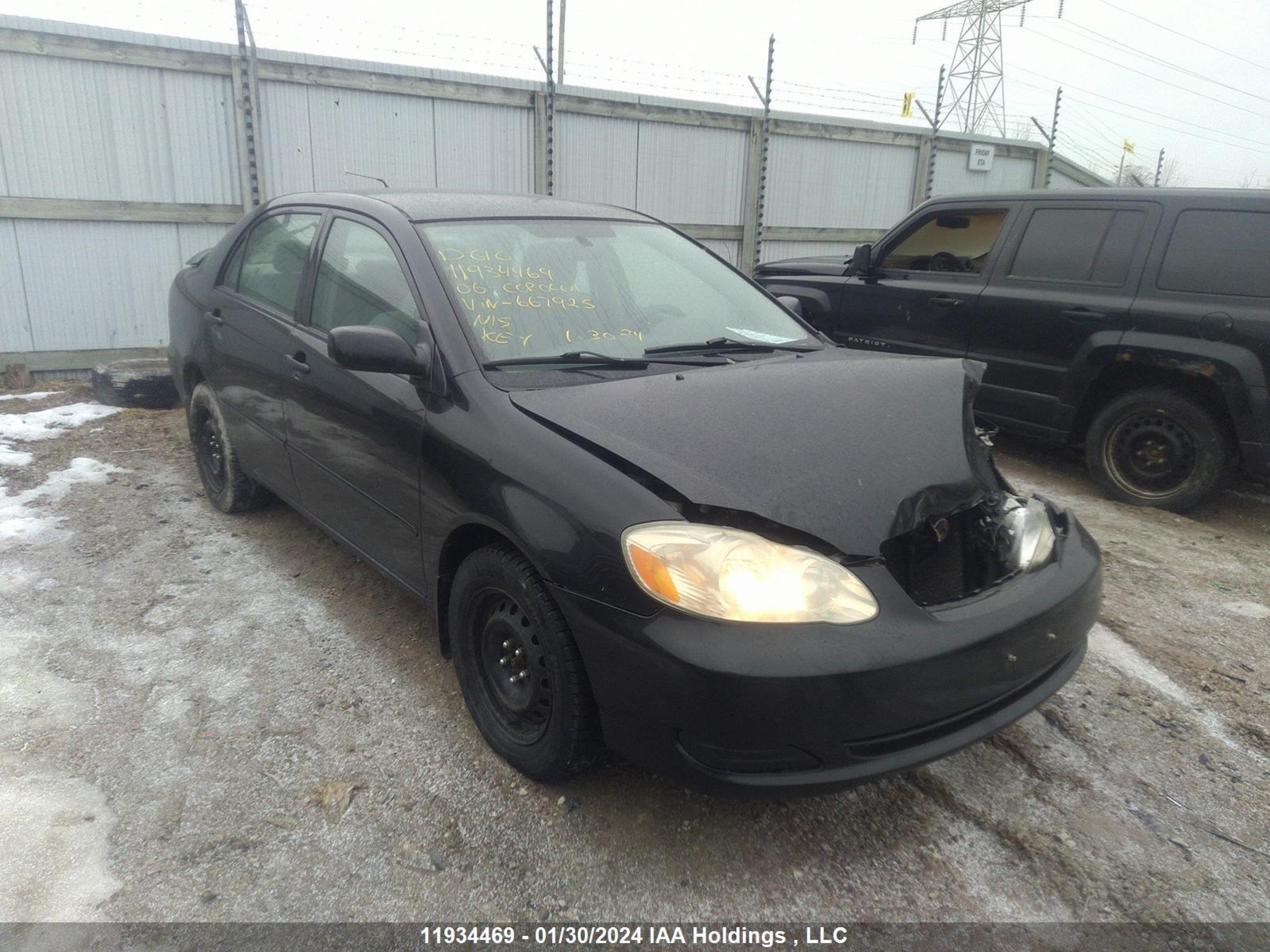 TOYOTA COROLLA 2006 2t1br32ex6c667925