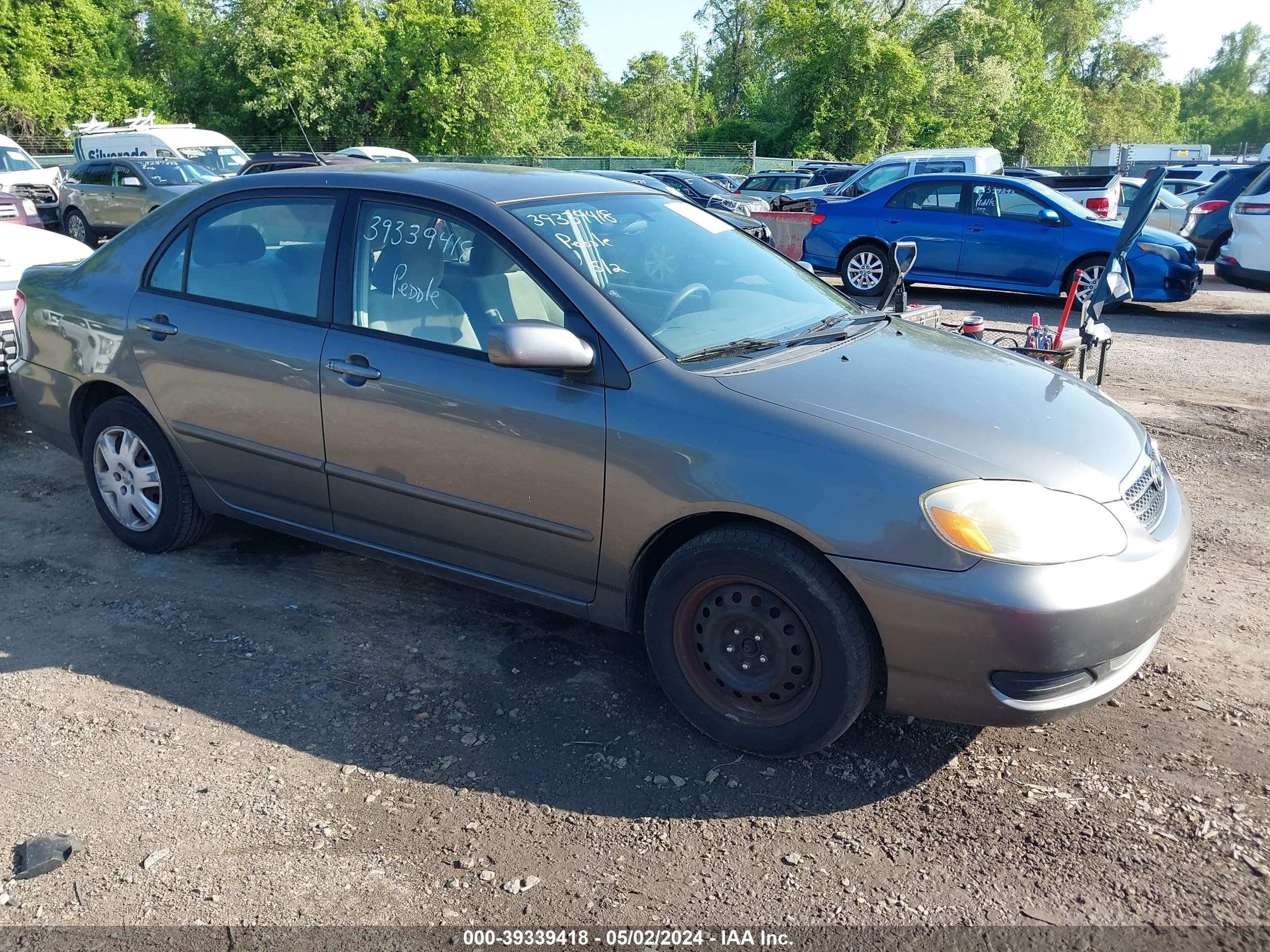 TOYOTA COROLLA 2007 2t1br32ex7c724528