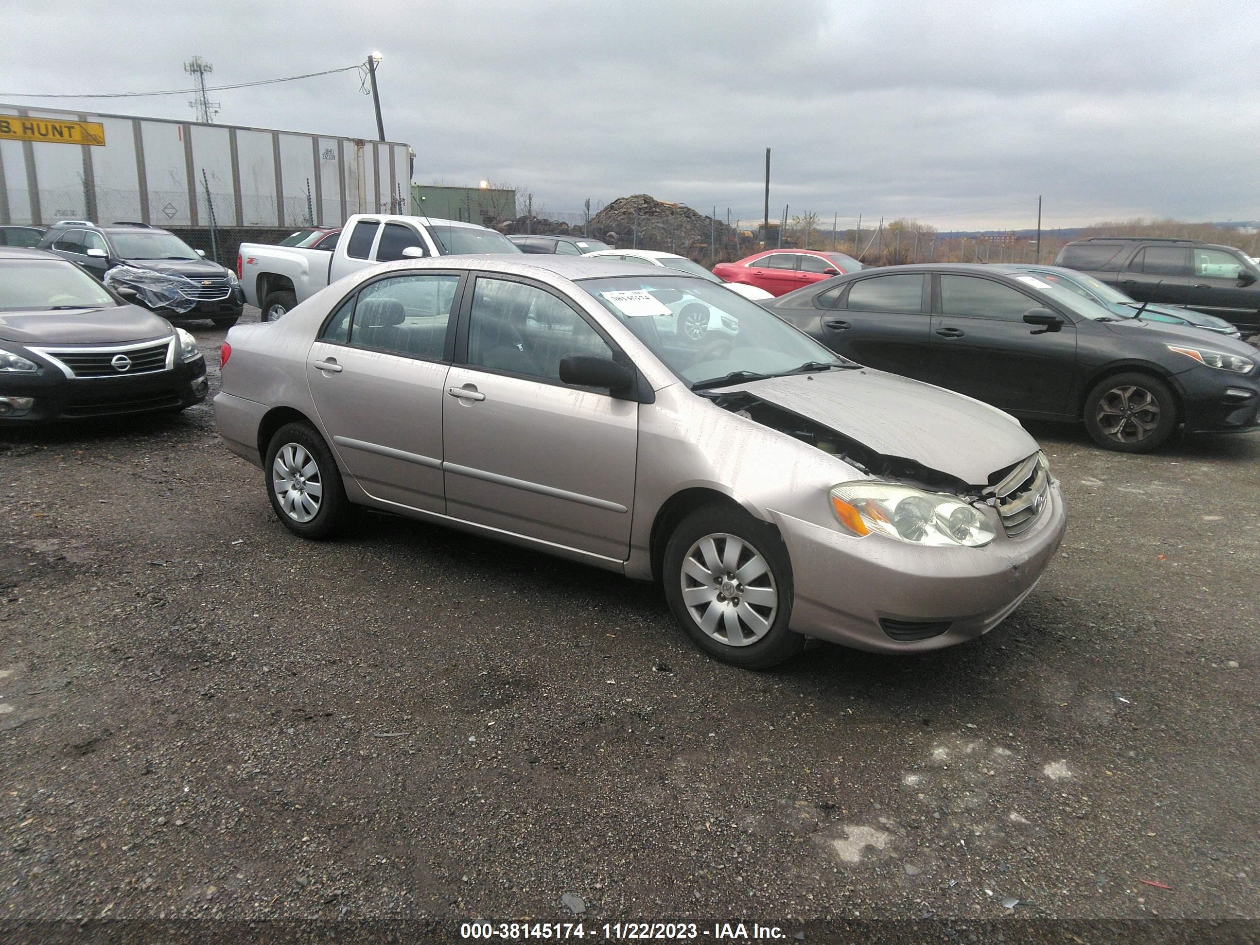 TOYOTA COROLLA 2003 2t1br38e23c164313