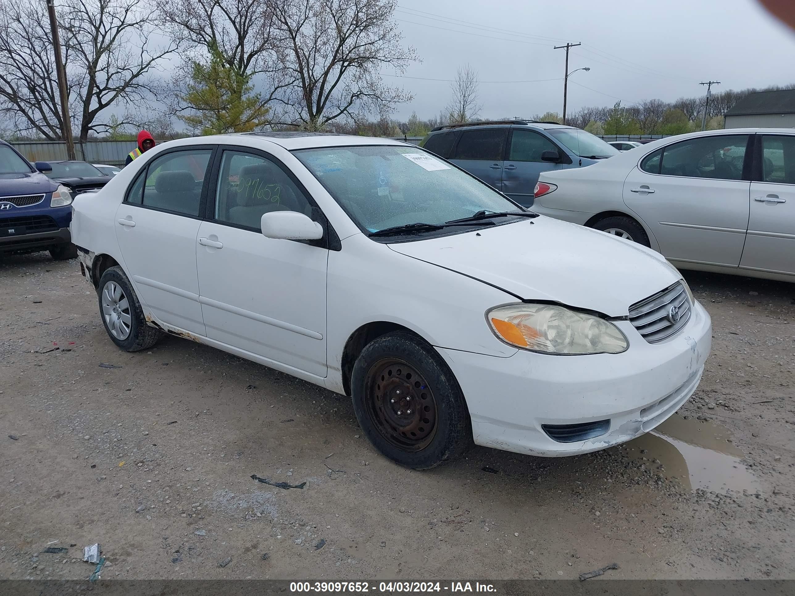 TOYOTA COROLLA 2003 2t1br38e83c164929