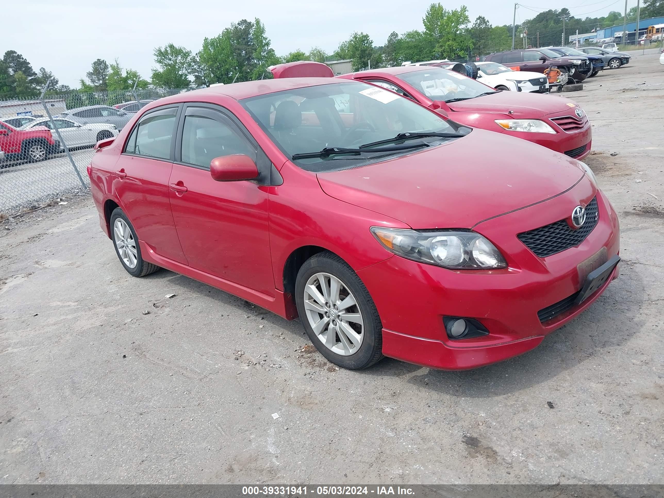 TOYOTA COROLLA 2009 2t1bu40e09c118570