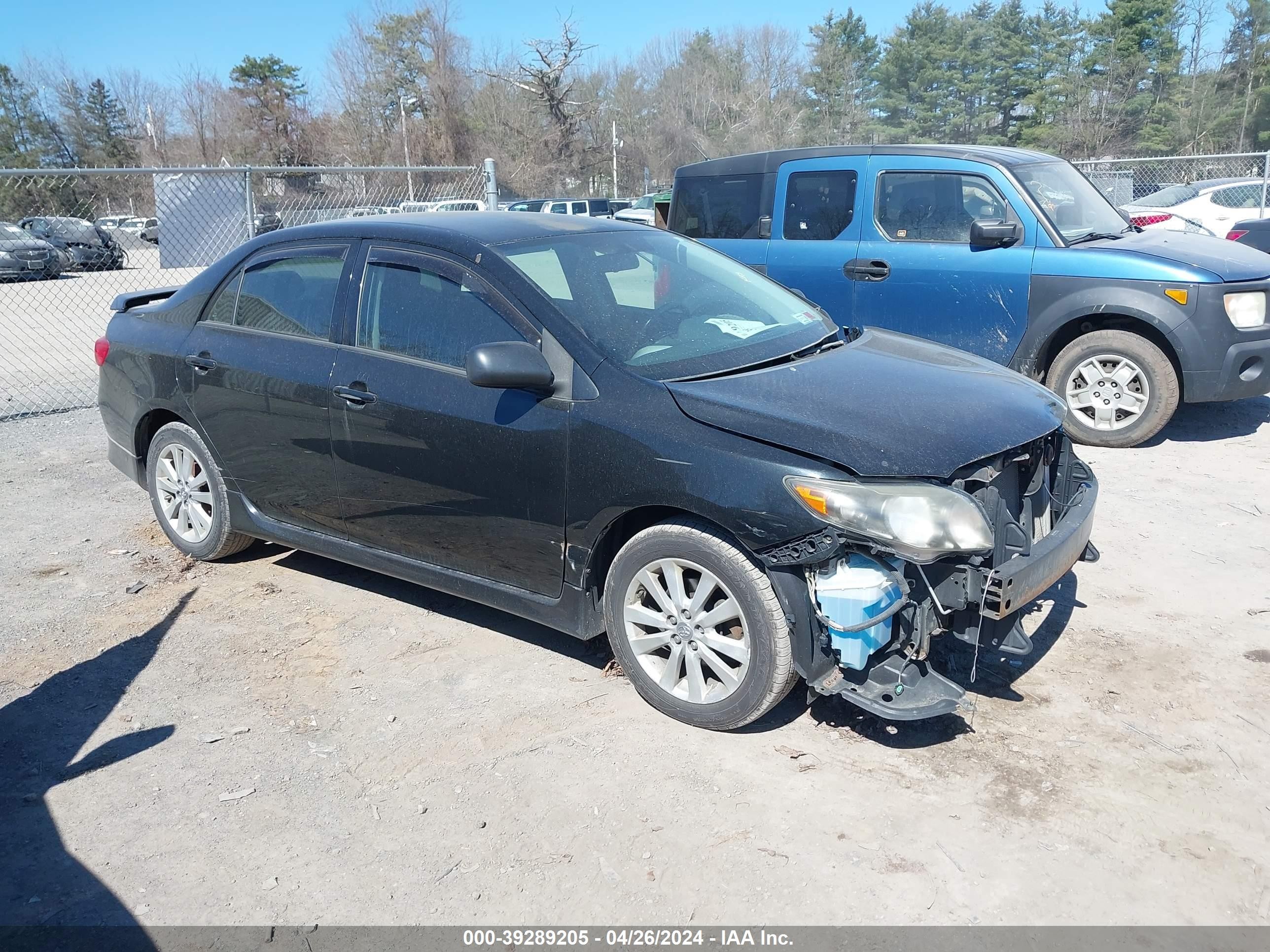 TOYOTA COROLLA 2009 2t1bu40e19c008370