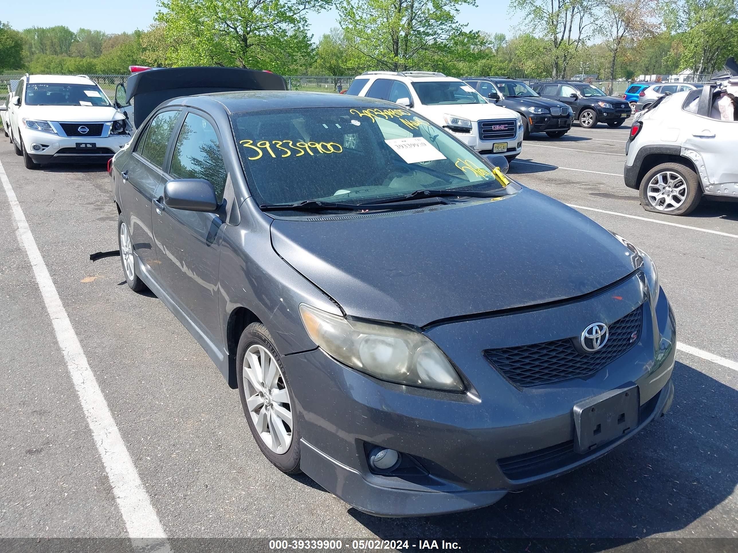 TOYOTA COROLLA 2009 2t1bu40e19c015450