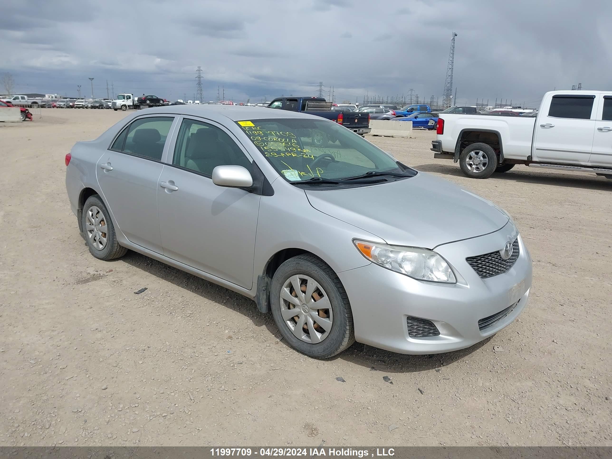 TOYOTA COROLLA 2009 2t1bu40e19c053616