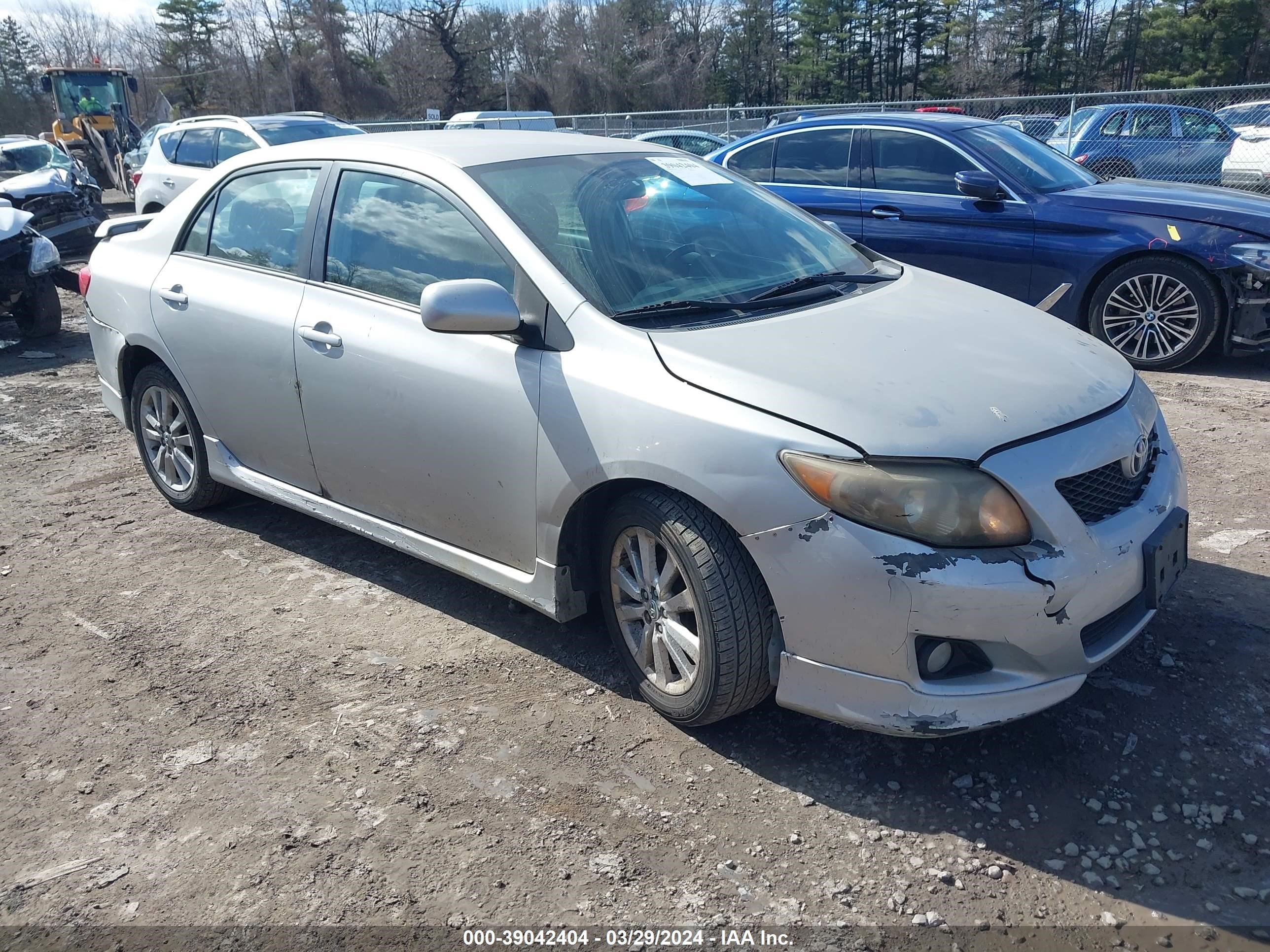 TOYOTA COROLLA 2009 2t1bu40e19c098717