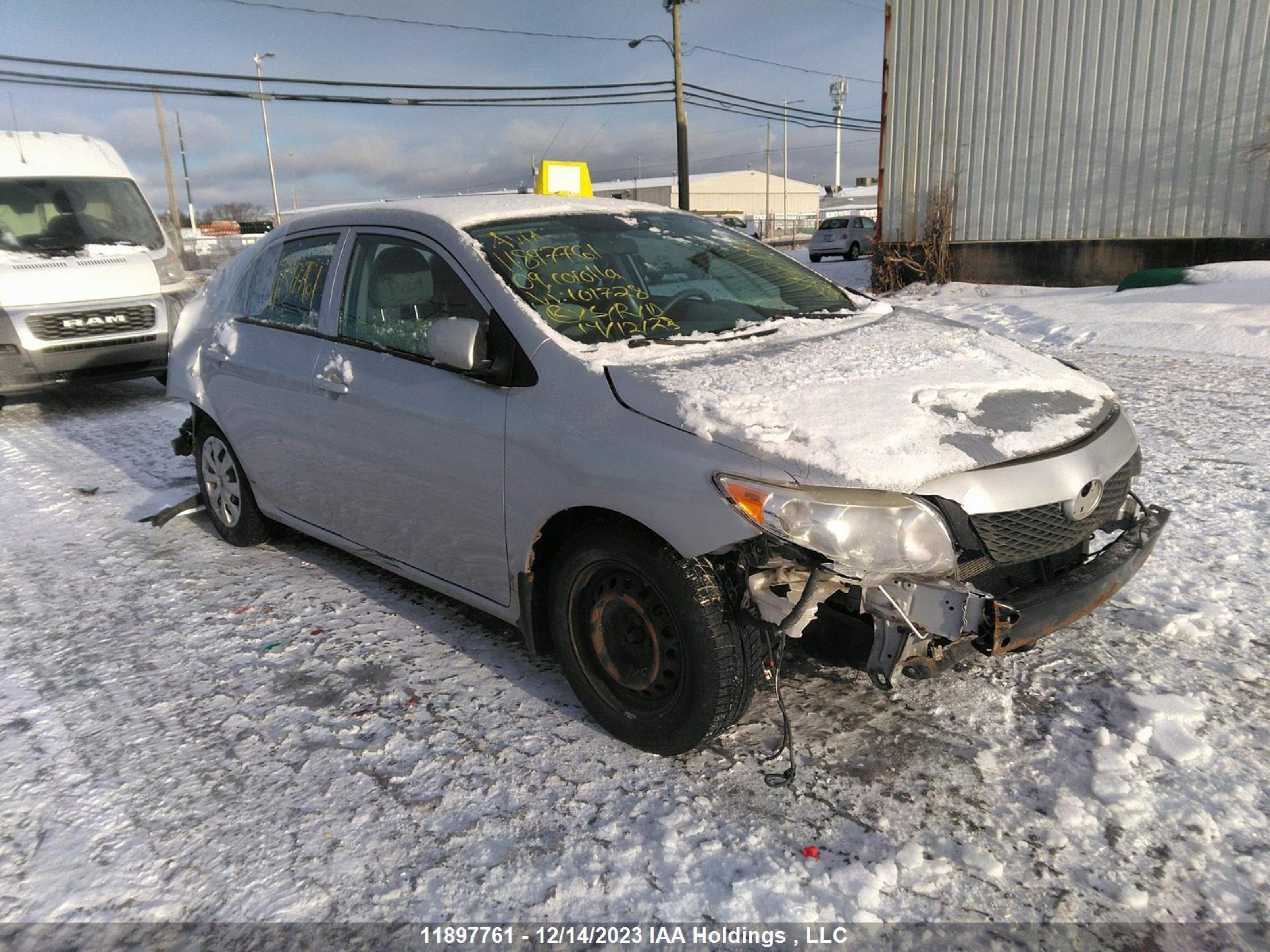 TOYOTA COROLLA 2009 2t1bu40e19c101728