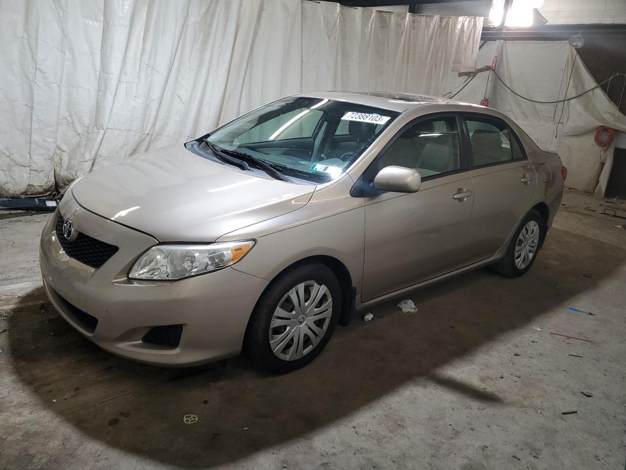 TOYOTA COROLLA 2009 2t1bu40e19c108890