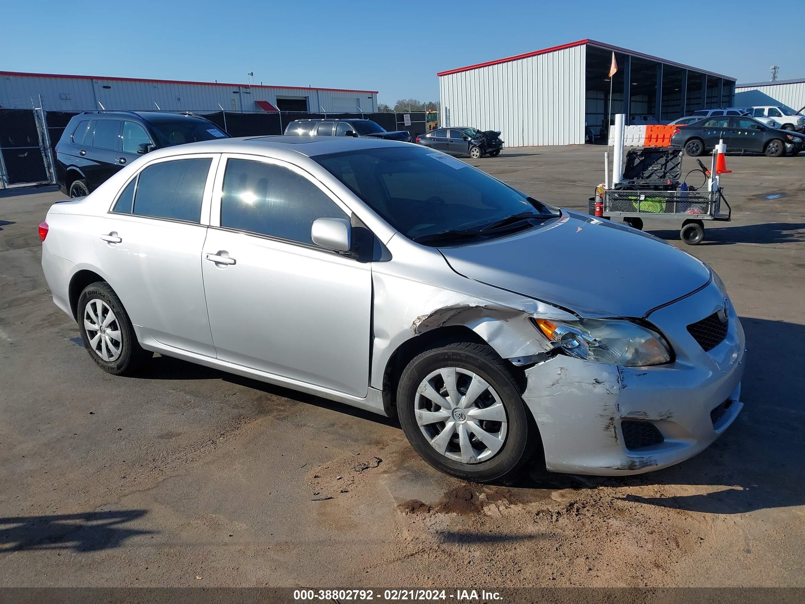 TOYOTA COROLLA 2009 2t1bu40e19c109361