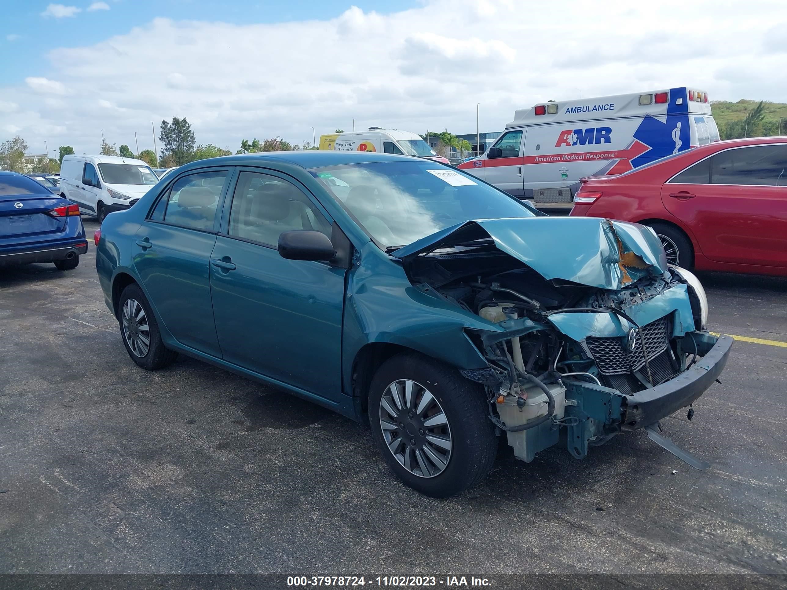 TOYOTA COROLLA 2009 2t1bu40e19c110283