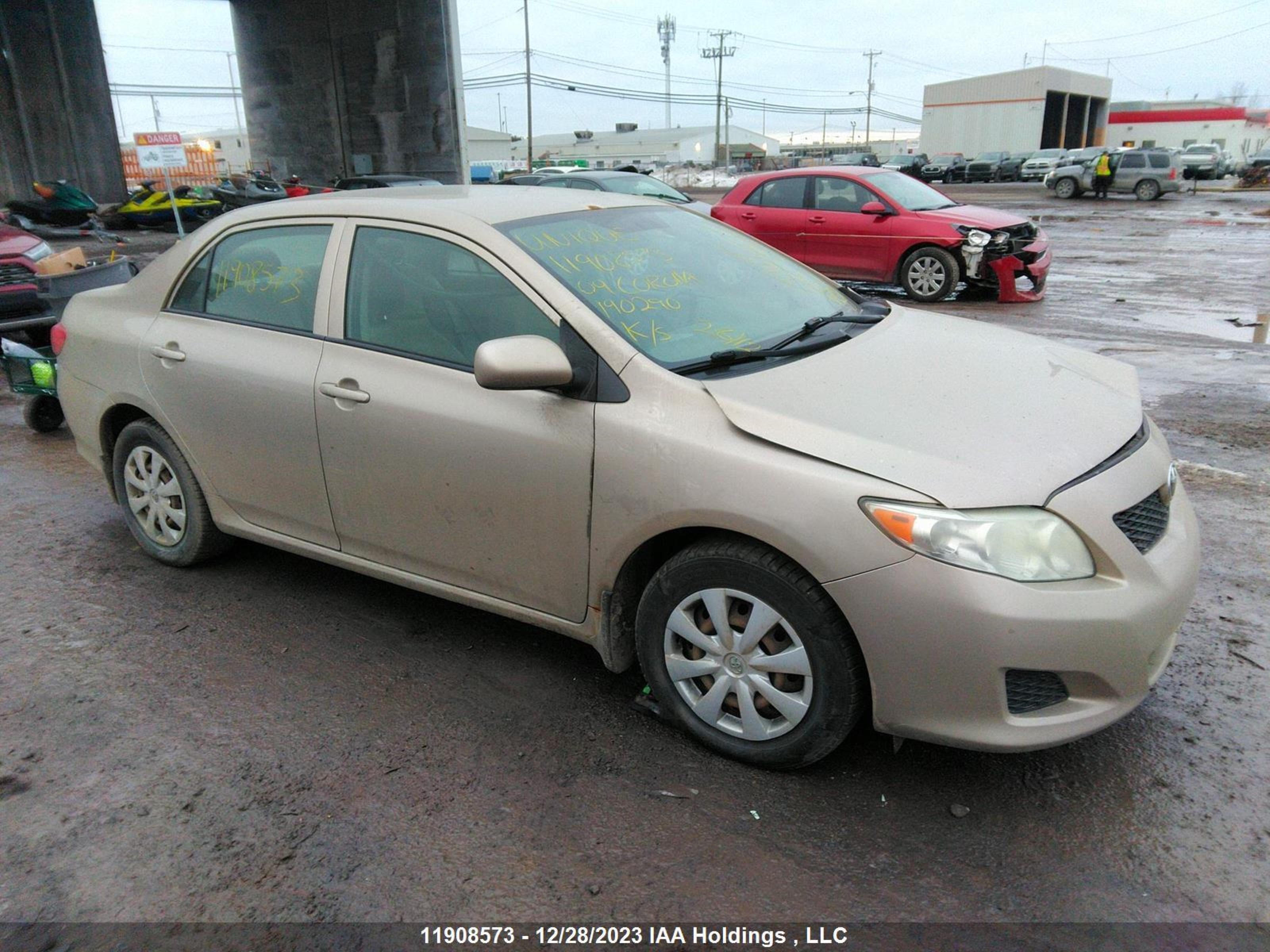 TOYOTA COROLLA 2009 2t1bu40e29c190290