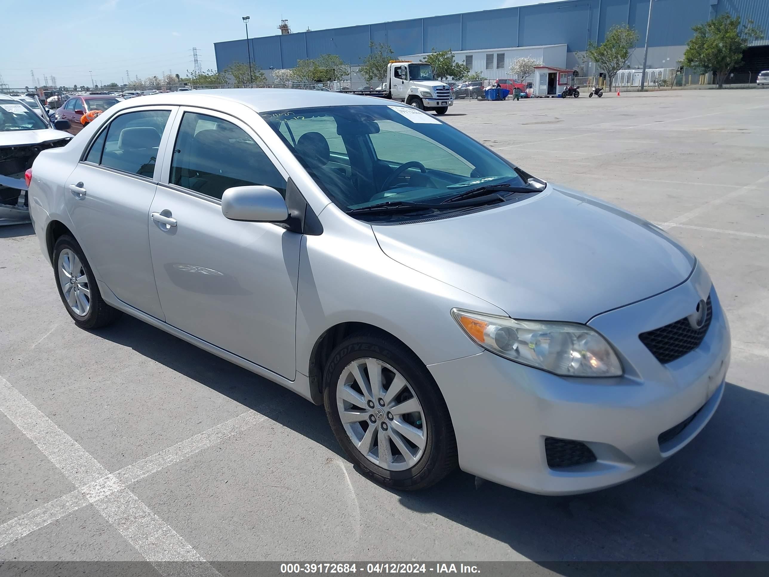 TOYOTA COROLLA 2009 2t1bu40e39c027454