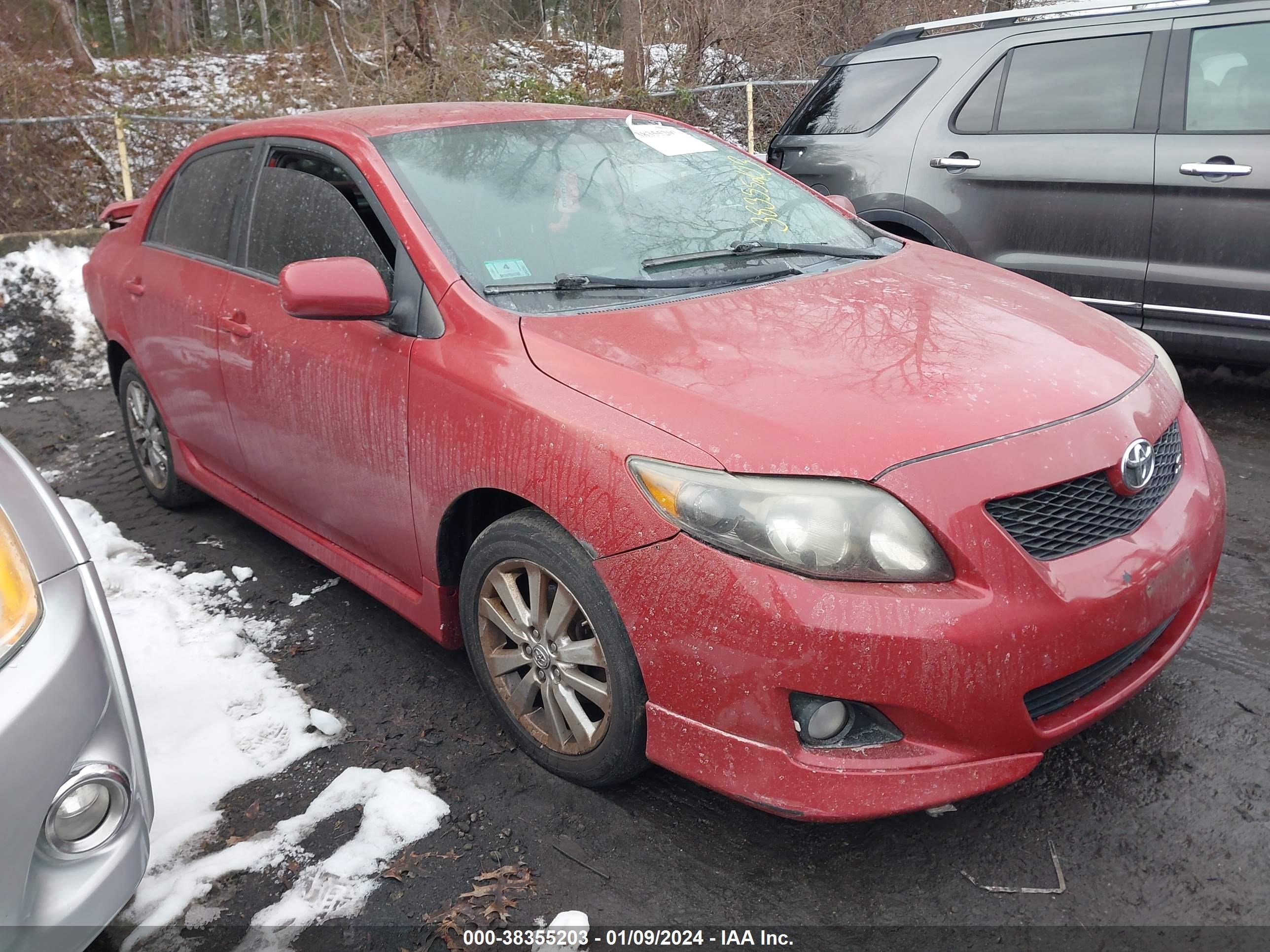 TOYOTA COROLLA 2009 2t1bu40e39c109555