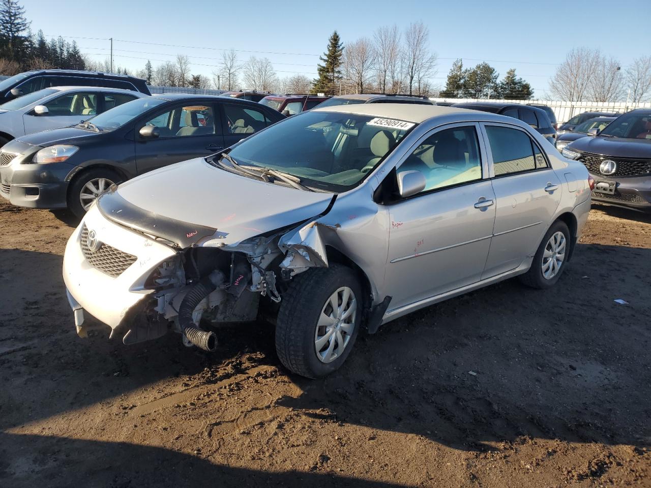 TOYOTA COROLLA 2009 2t1bu40e39c174244