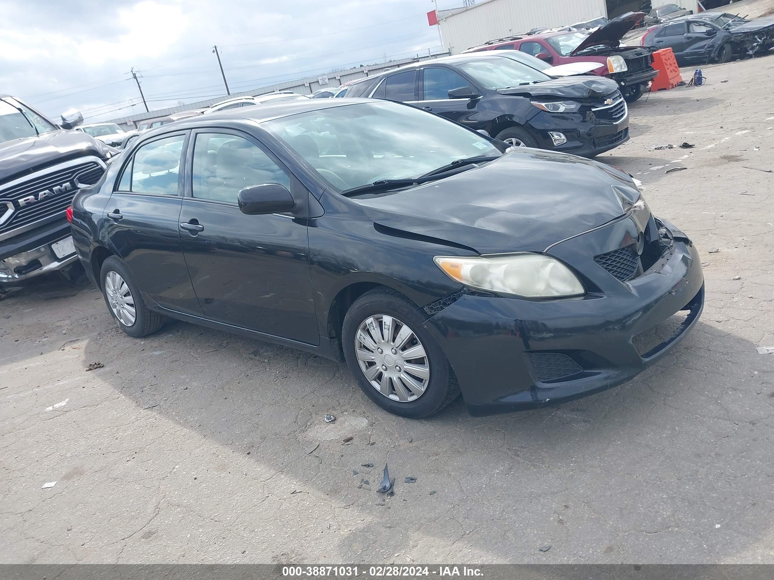 TOYOTA COROLLA 2009 2t1bu40e49c036194