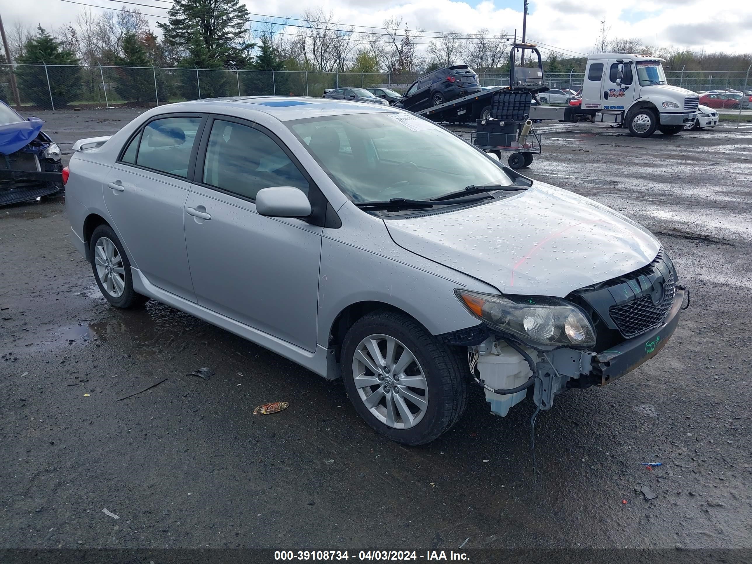 TOYOTA COROLLA 2009 2t1bu40e49c091146