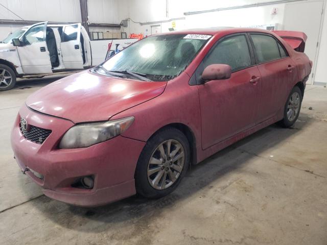 TOYOTA COROLLA 2009 2t1bu40e69c020594