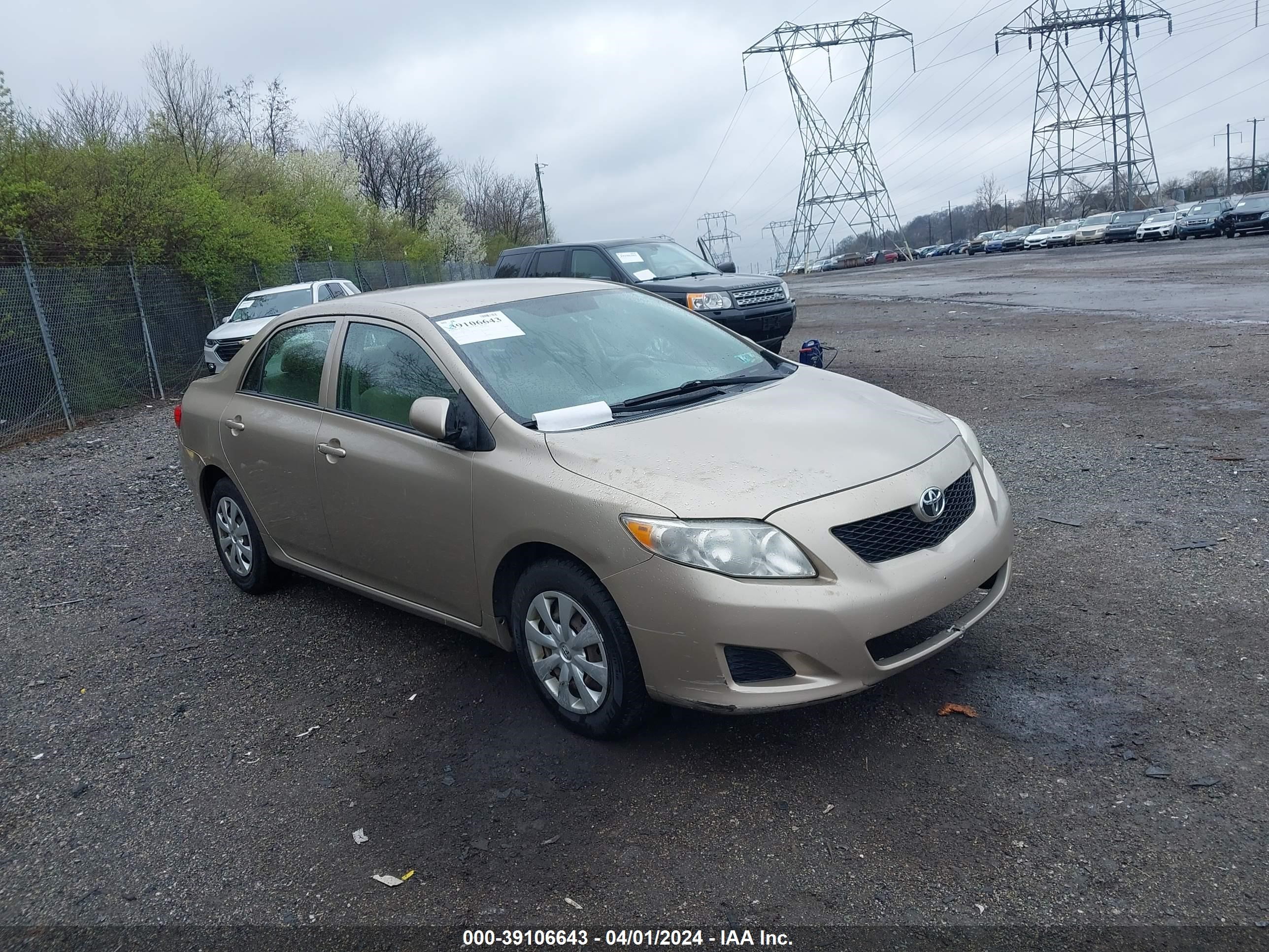 TOYOTA COROLLA 2009 2t1bu40e69c024273