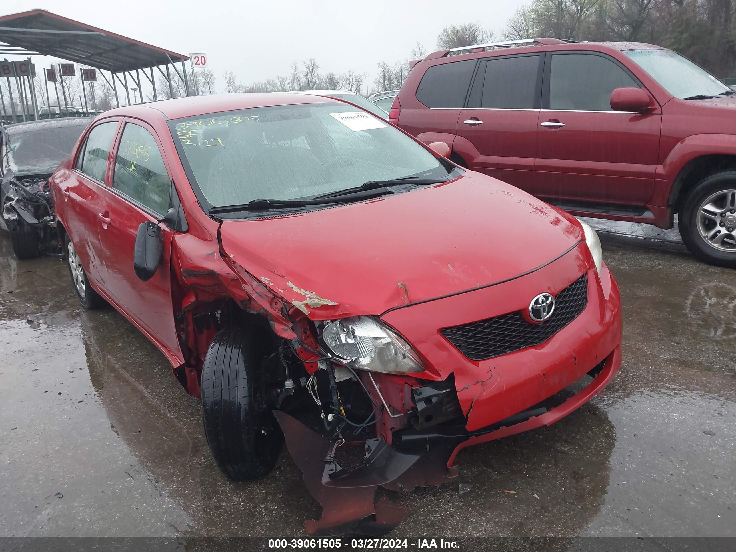 TOYOTA COROLLA 2009 2t1bu40e79c118579