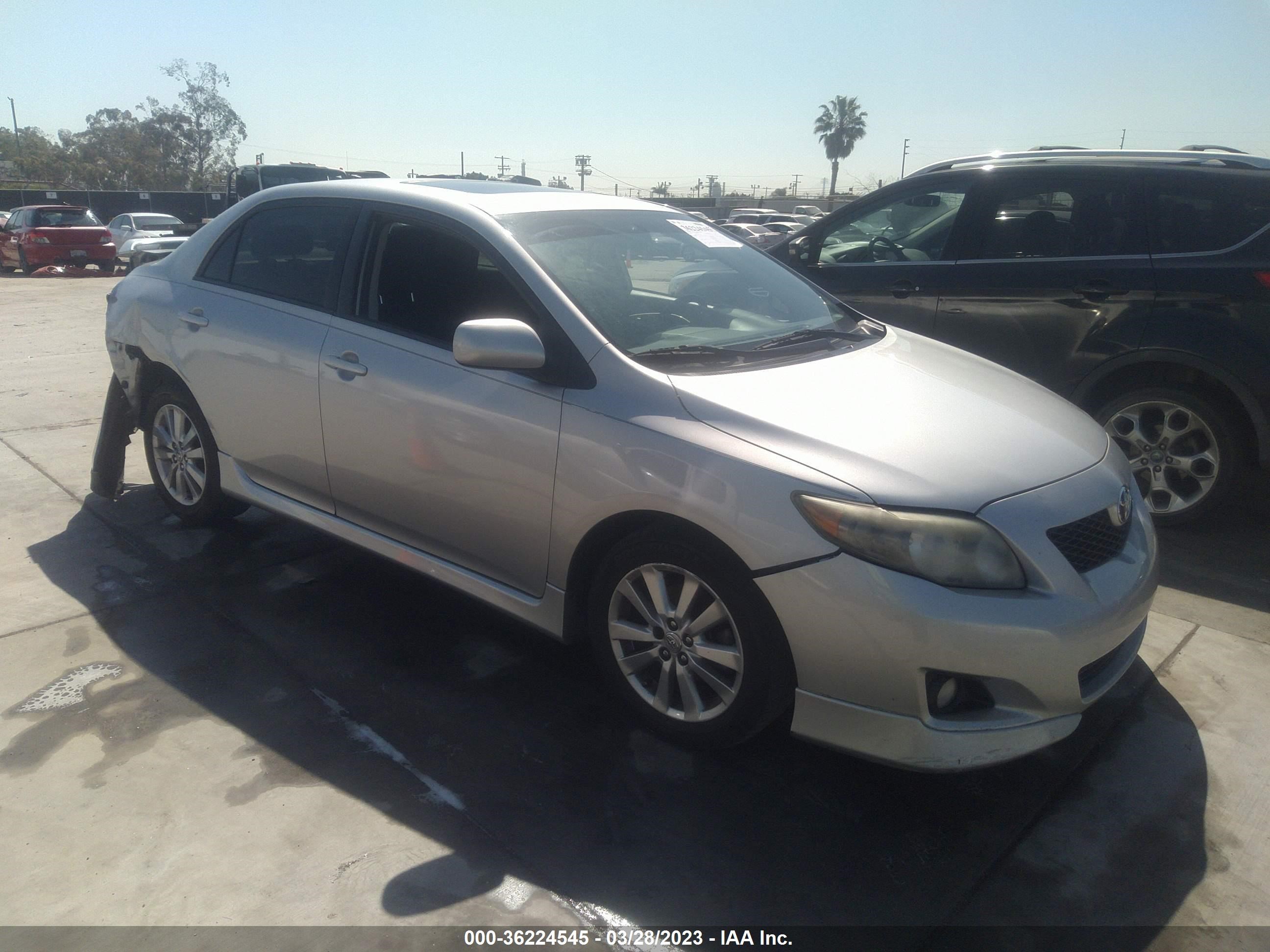 TOYOTA COROLLA 2009 2t1bu40e79c136659