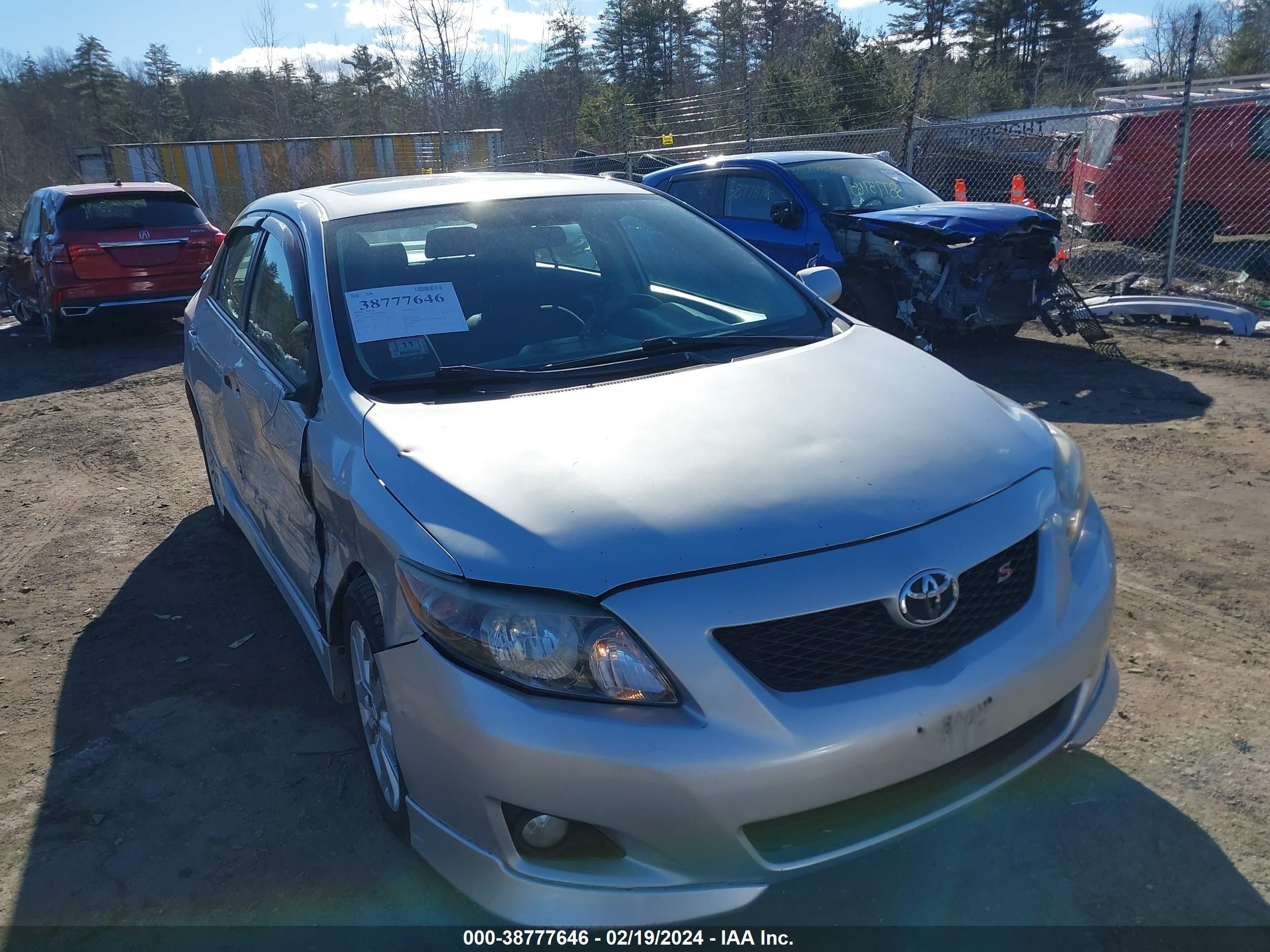 TOYOTA COROLLA 2009 2t1bu40e79c155776