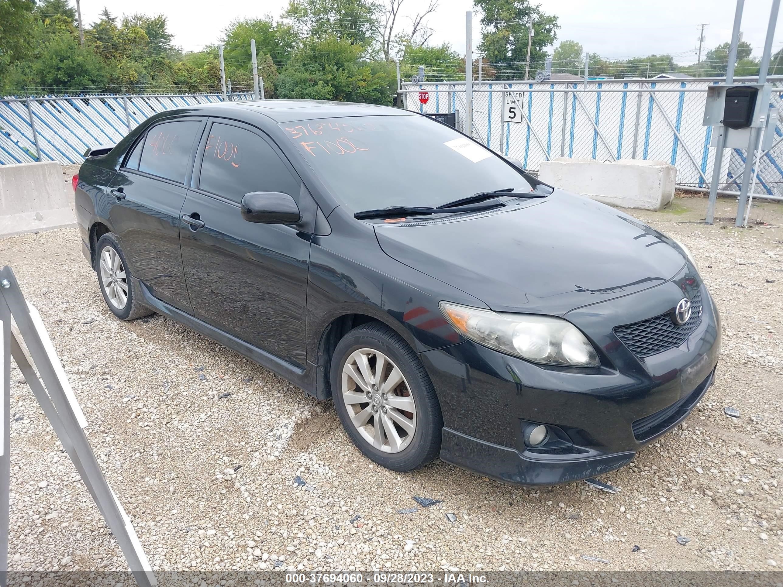 TOYOTA COROLLA 2009 2t1bu40e79c159648