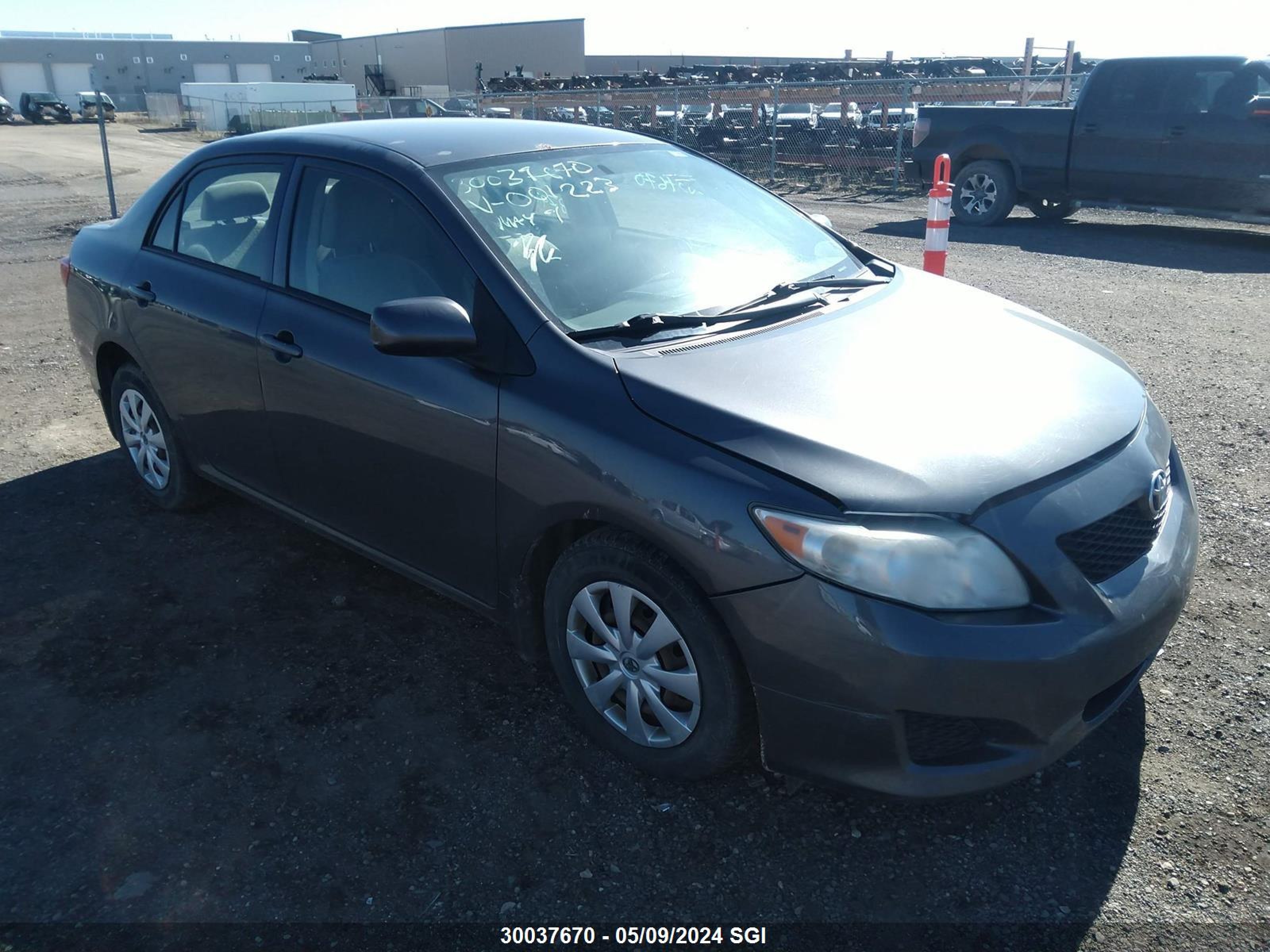 TOYOTA COROLLA 2009 2t1bu40e89c001223