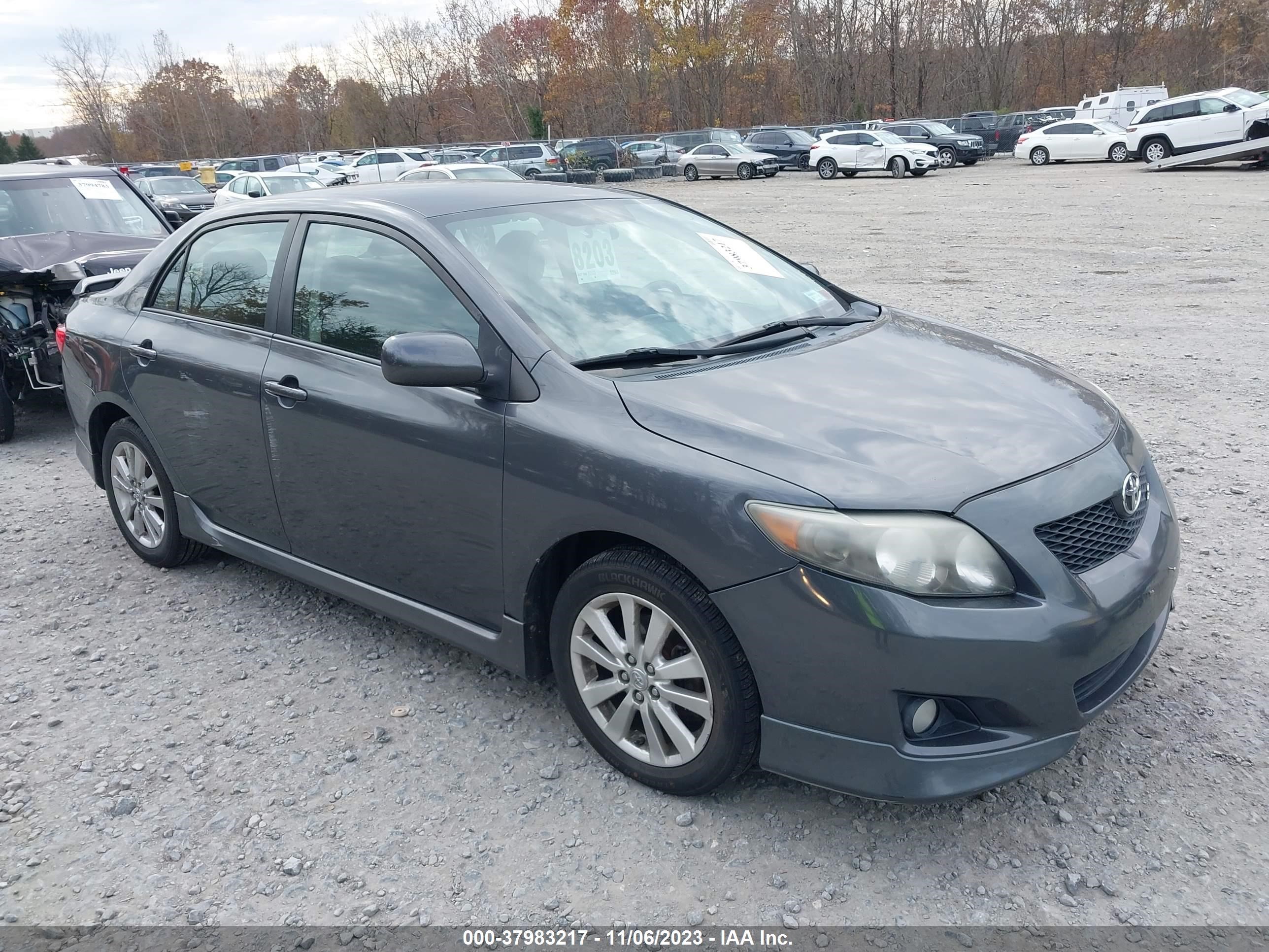 TOYOTA COROLLA 2009 2t1bu40e89c007281