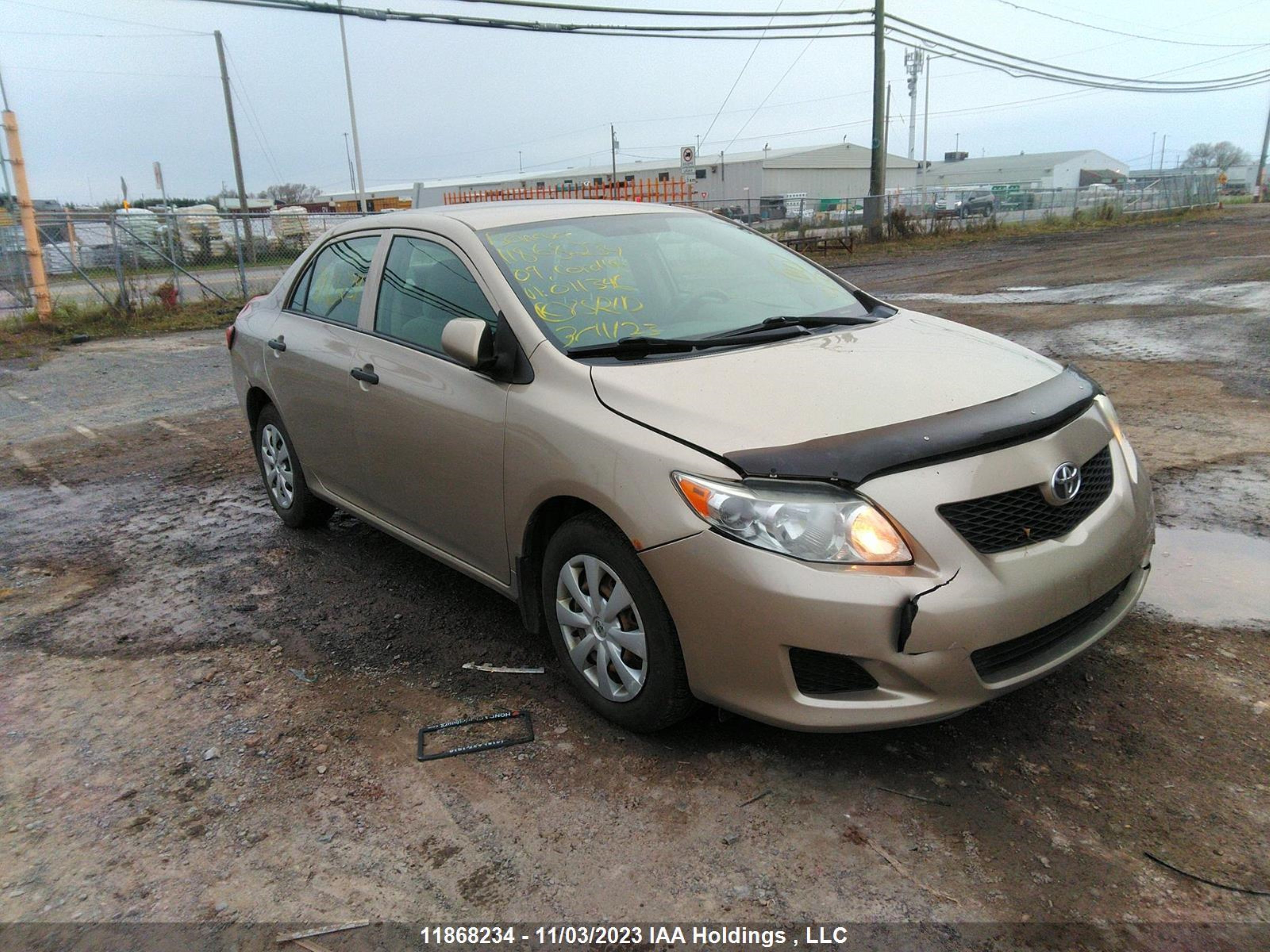 TOYOTA COROLLA 2009 2t1bu40e89c011346