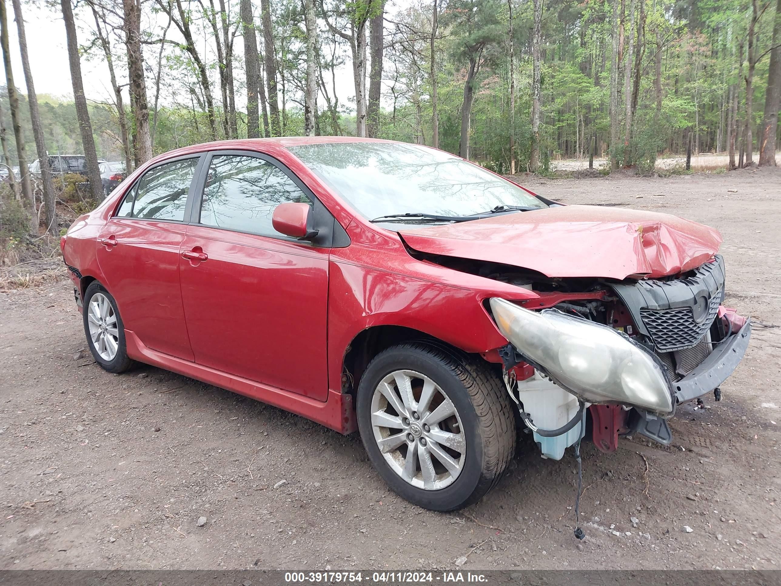 TOYOTA COROLLA 2009 2t1bu40e89c043956