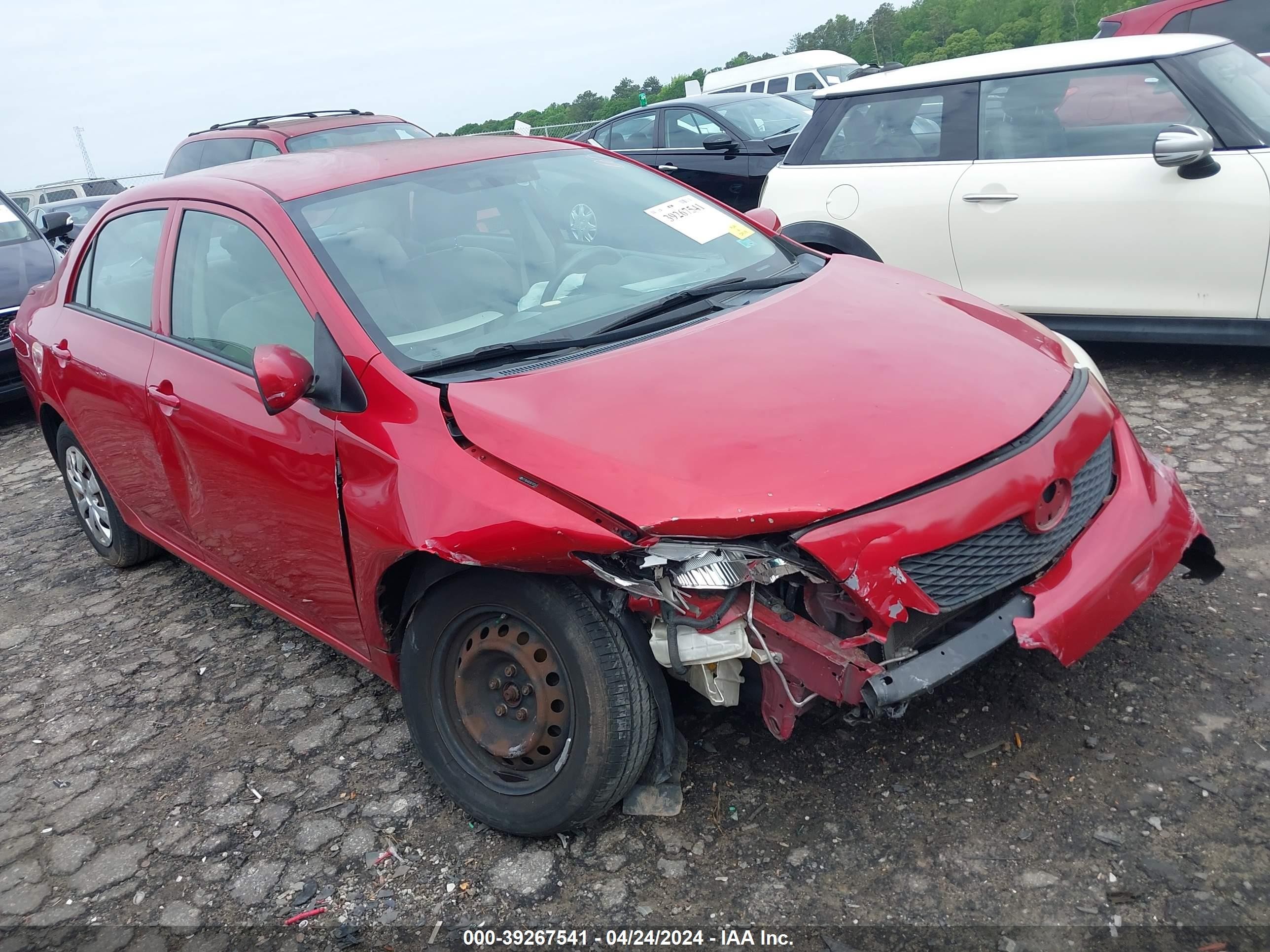 TOYOTA COROLLA 2009 2t1bu40e89c107543