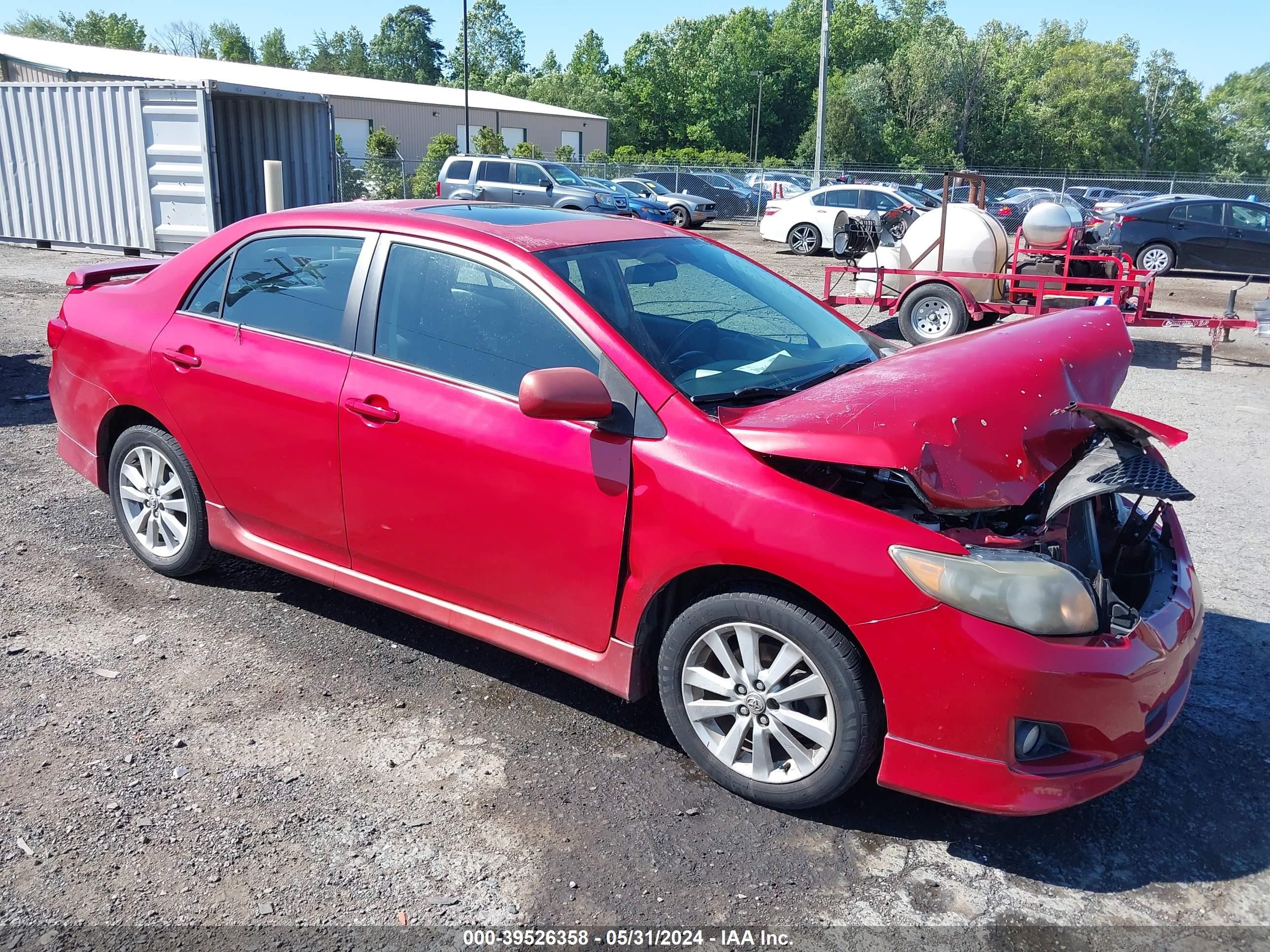 TOYOTA COROLLA 2009 2t1bu40e99c074021