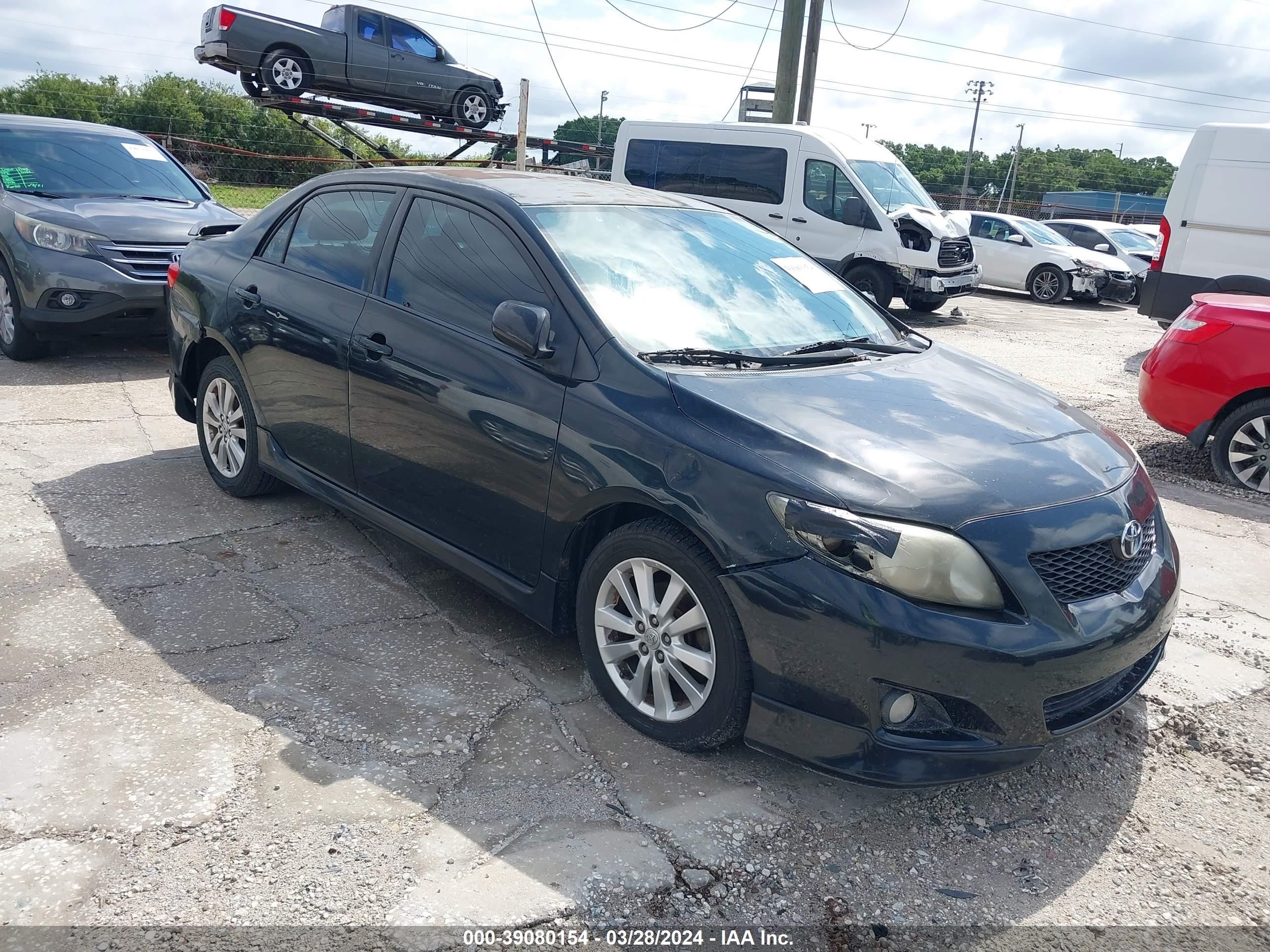 TOYOTA COROLLA 2009 2t1bu40e99c148456