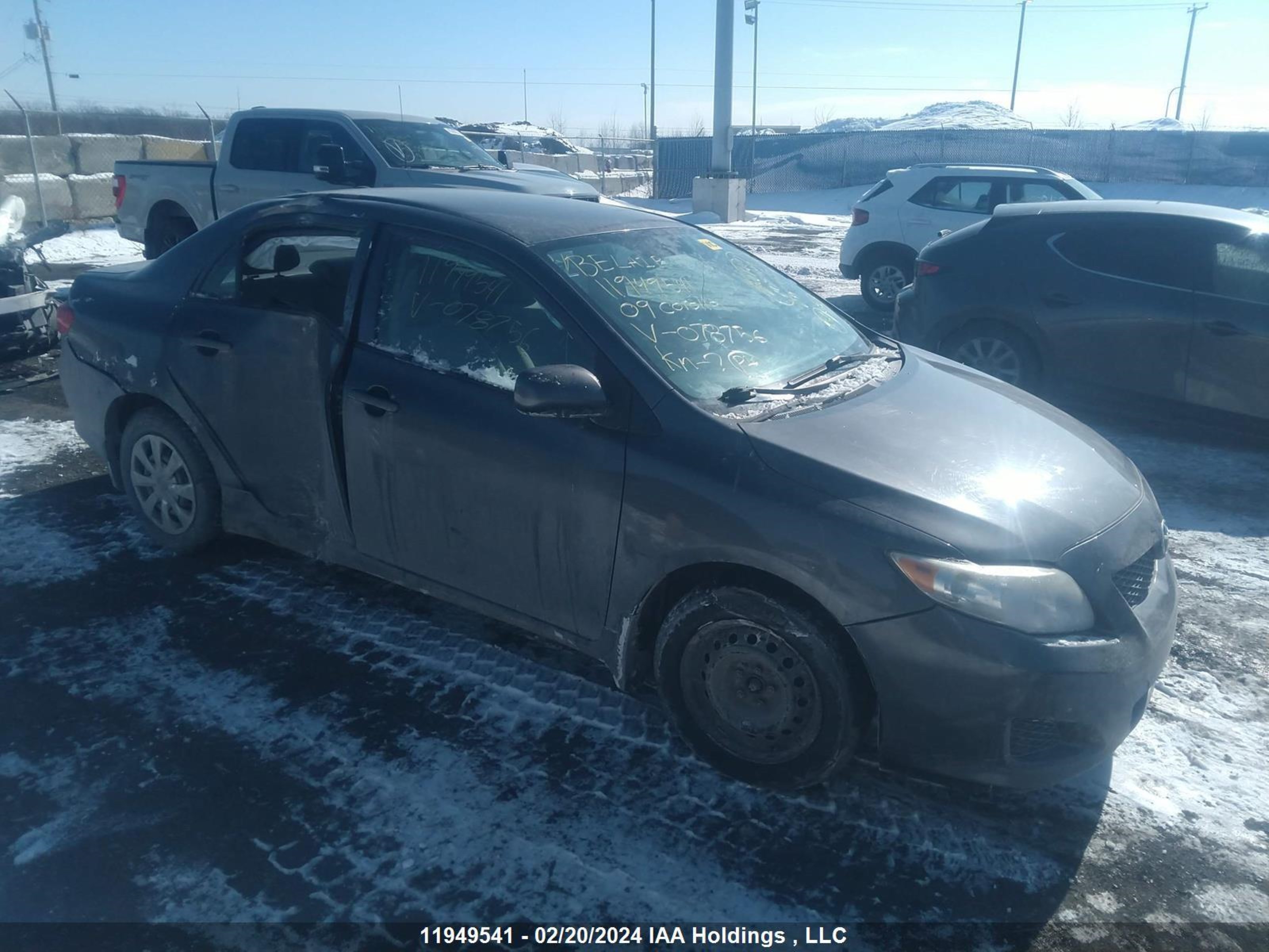 TOYOTA COROLLA 2009 2t1bu40ex9c078756